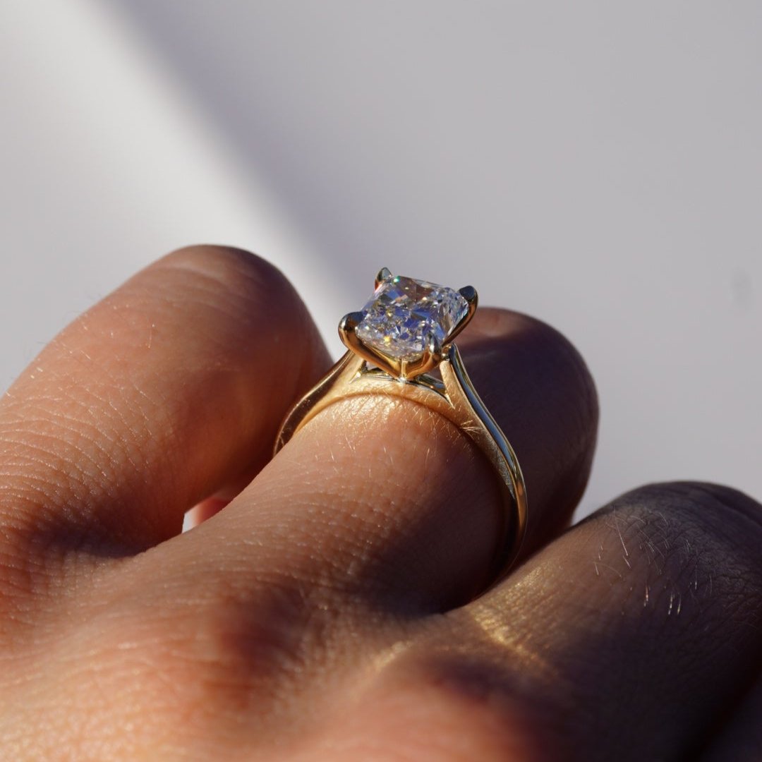 2.60 Radiant Natural Diamond Engagement Ring - Happy Jewelers Fine Jewelry Lifetime Warranty