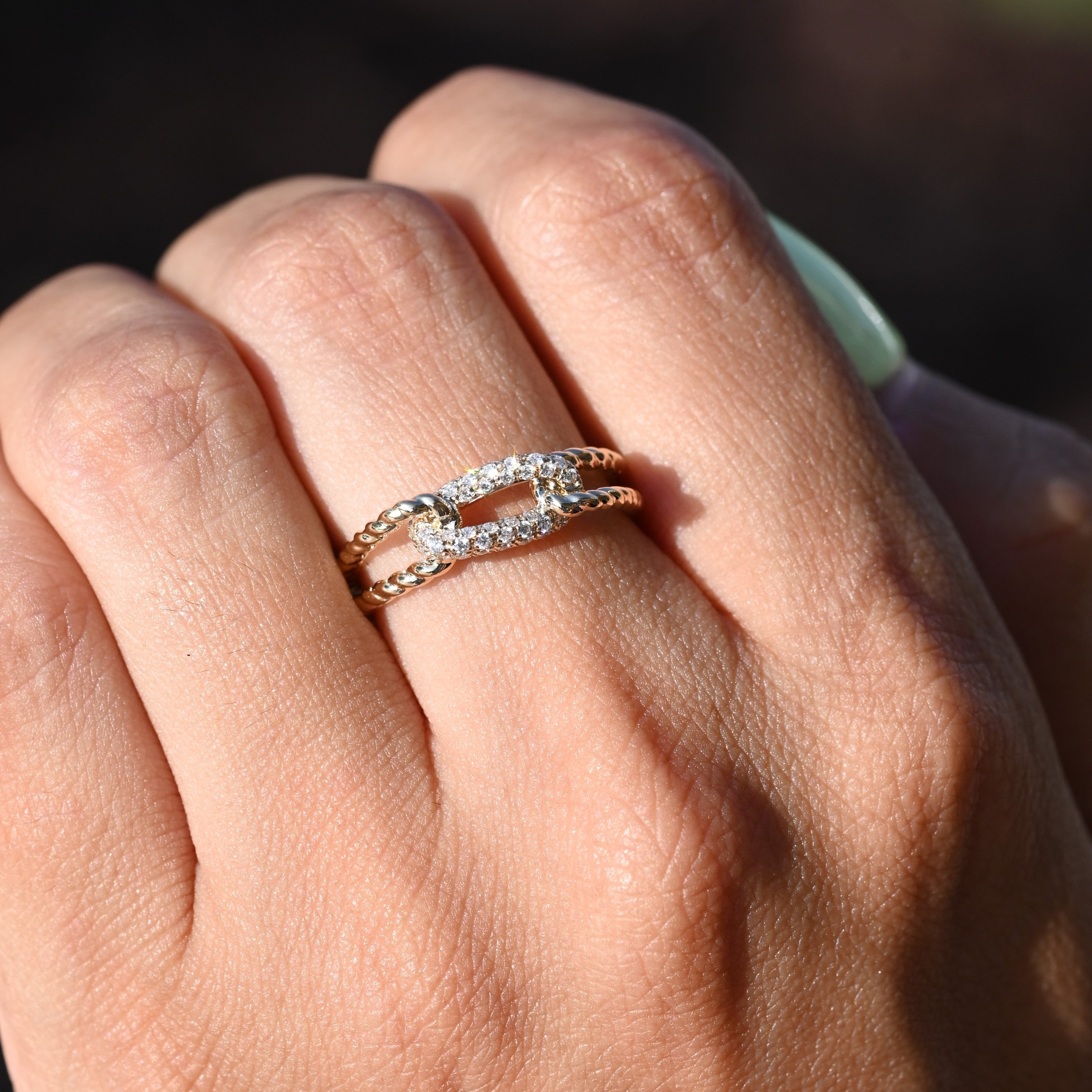 Diamond Knot Ring - Happy Jewelers Fine Jewelry Lifetime Warranty