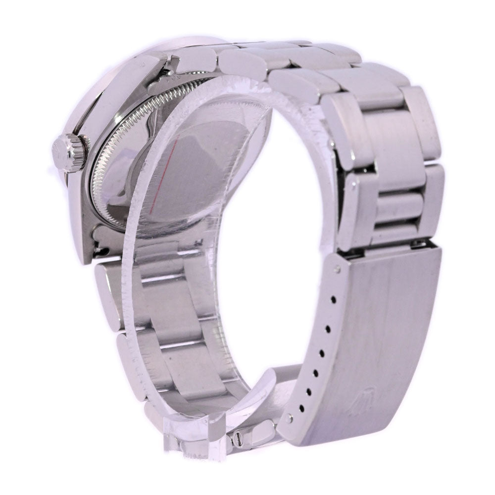 Rolex Oyster Perpetual Stainless Steel 31mm Custom White MOP Diamond Dial Watch Reference #: 67480 - Happy Jewelers Fine Jewelry Lifetime Warranty