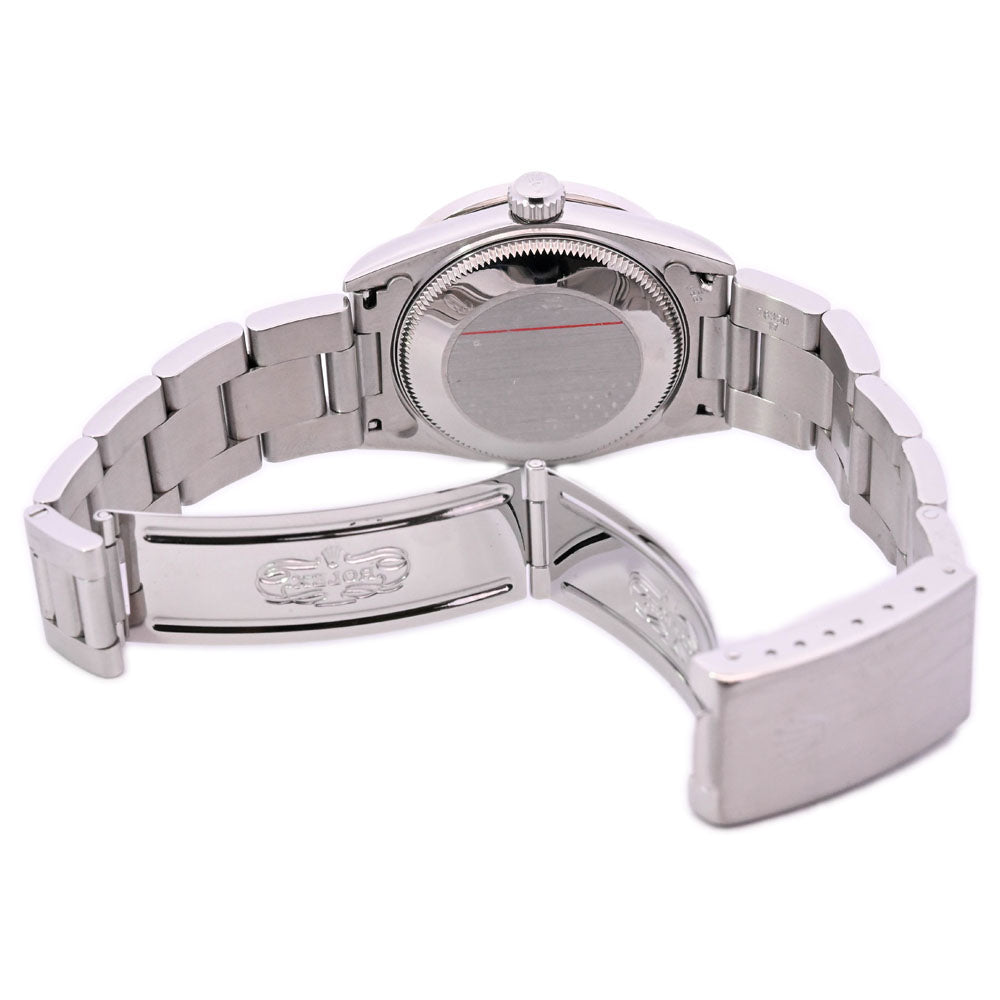 Rolex Oyster Perpetual Stainless Steel 31mm Custom White MOP Diamond Dial Watch Reference #: 67480 - Happy Jewelers Fine Jewelry Lifetime Warranty