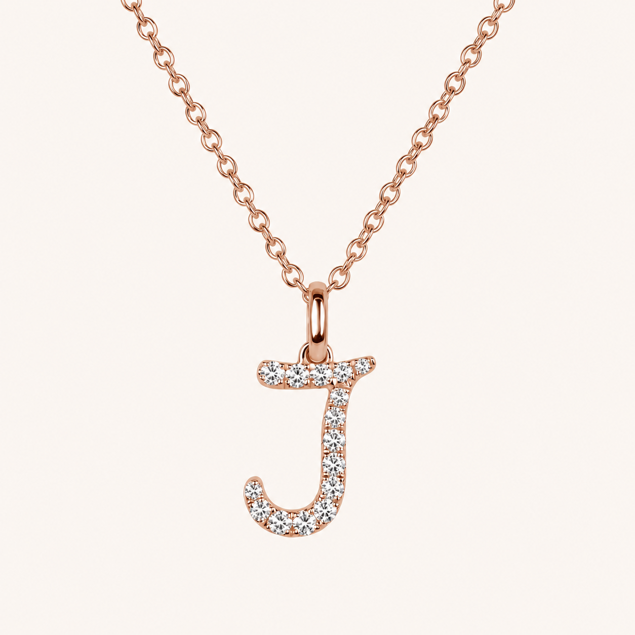 Darling Diamond Initial Necklace