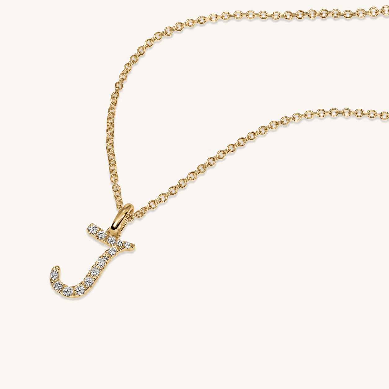 Darling Diamond Initial Necklace