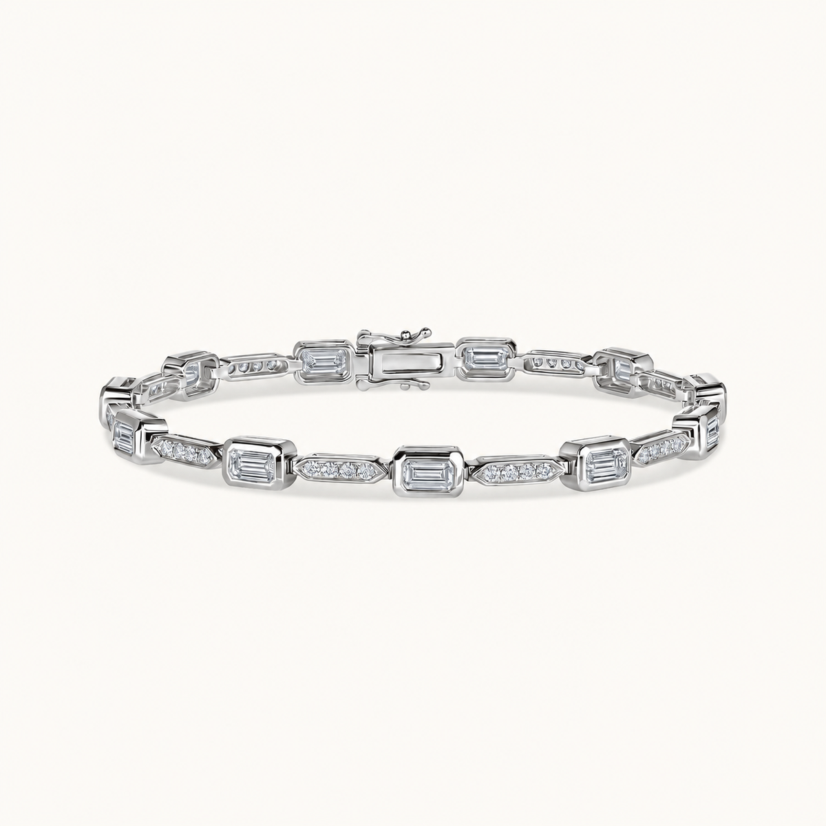 Deco Emerald Tennis Bracelet