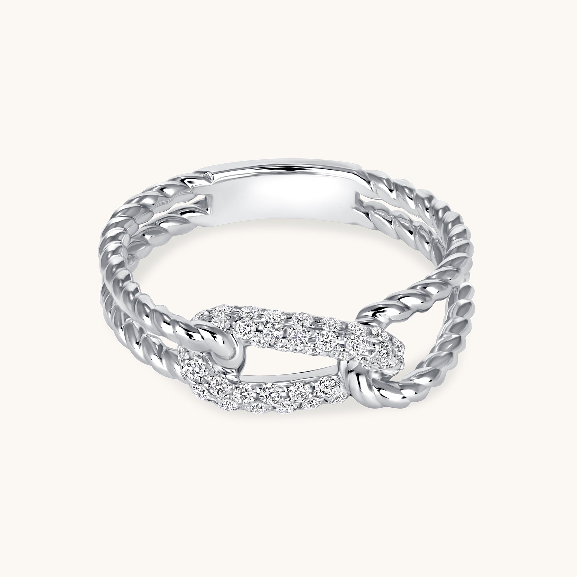 Diamond Knot Ring - Happy Jewelers Fine Jewelry Lifetime Warranty