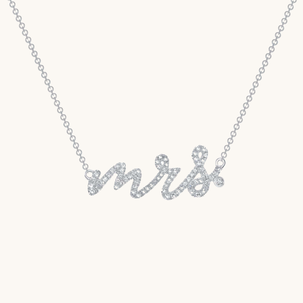 Diamond Mrs. Necklace - Happy Jewelers Fine Jewelry Lifetime Warranty