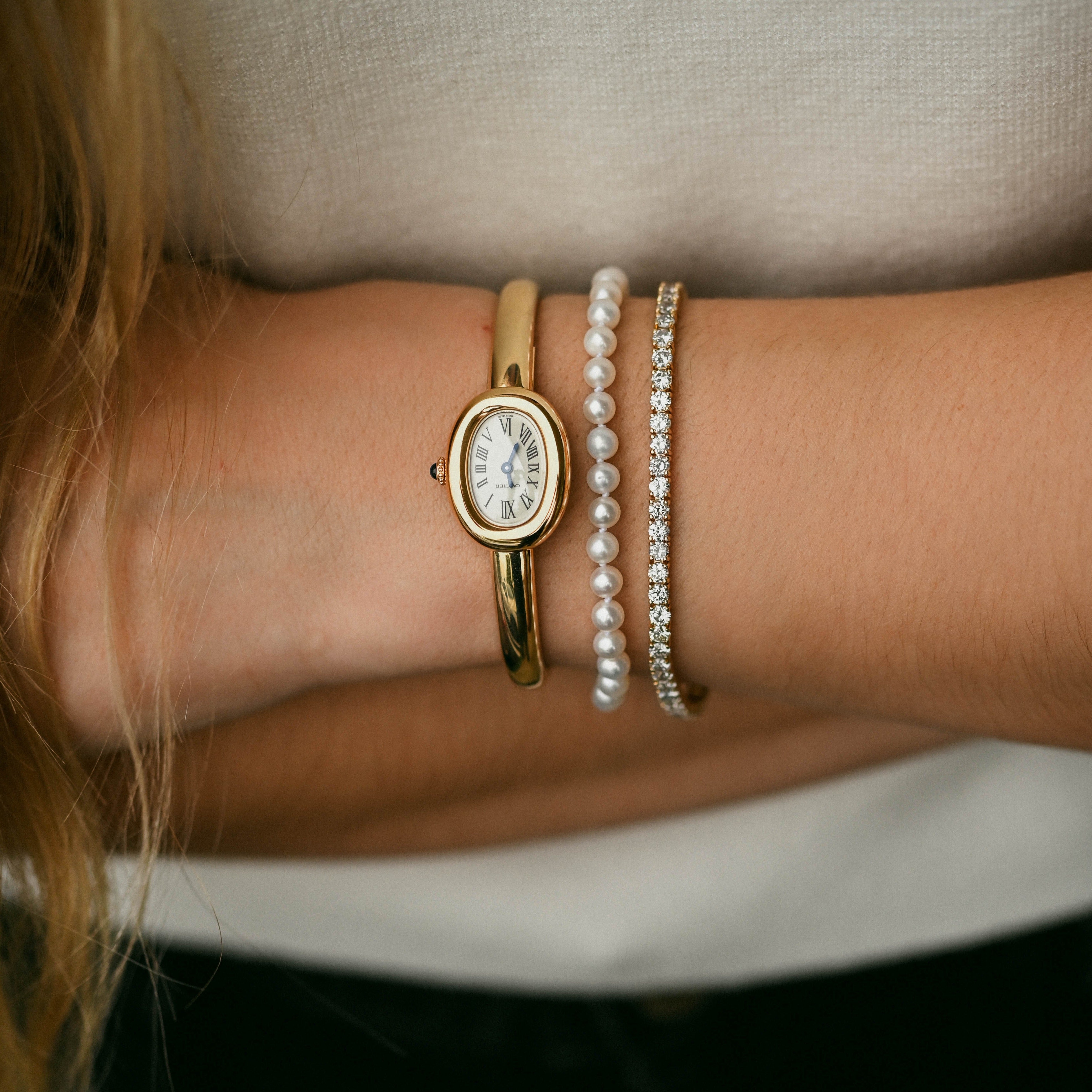 The Diamonds and Pearls Bracelet Set - Happy Jewelers Fine Jewelry Lifetime Warranty