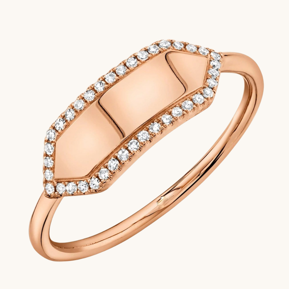 Diamond Personalized ID Ring - Happy Jewelers Fine Jewelry Lifetime Warranty