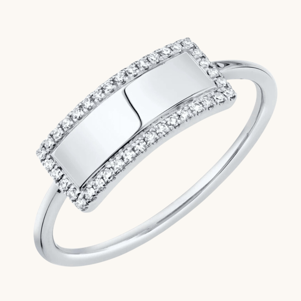 Diamond Personalized ID Ring - Happy Jewelers Fine Jewelry Lifetime Warranty