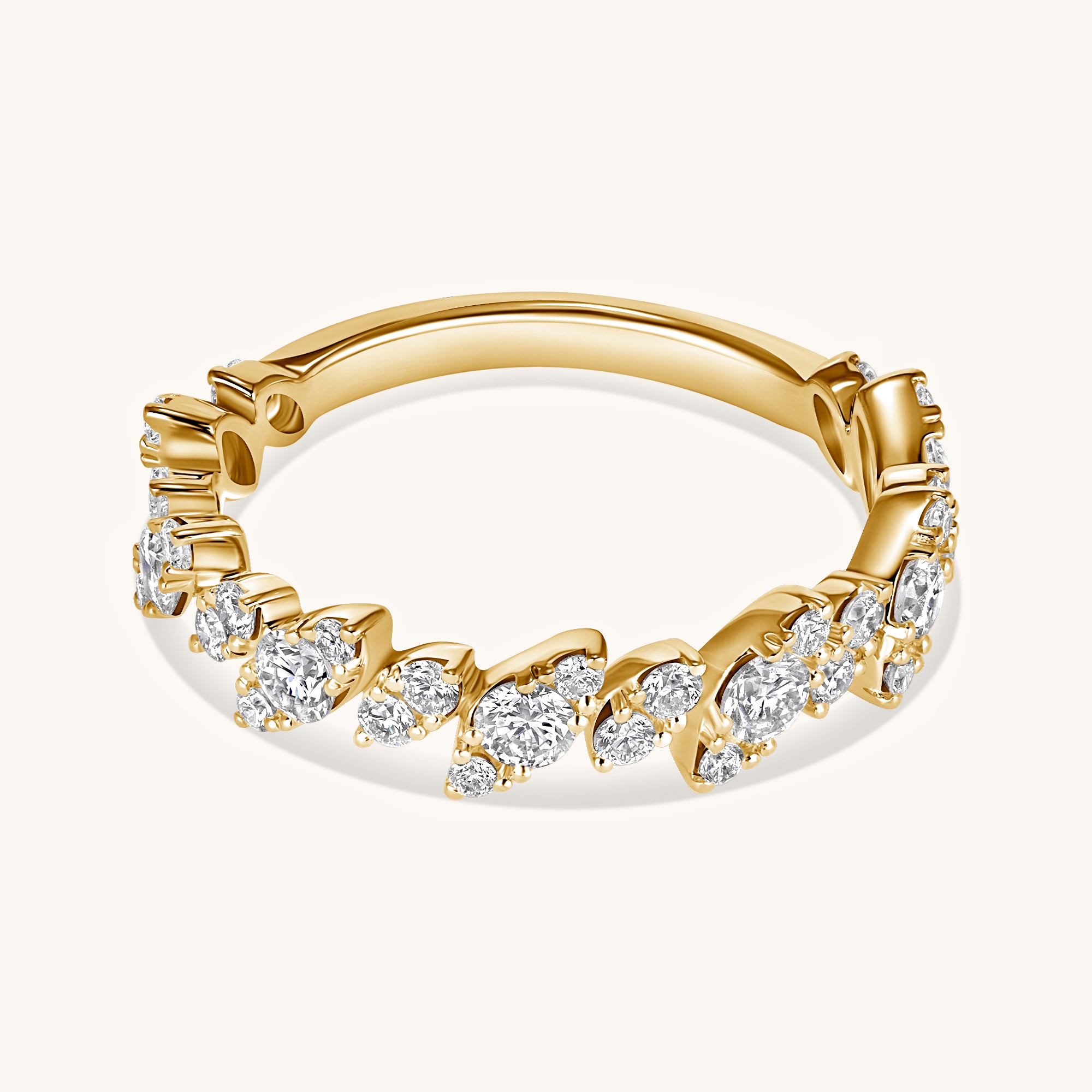 Diamond Slanted Marquise Illusion Band - Happy Jewelers Fine Jewelry Lifetime Warranty