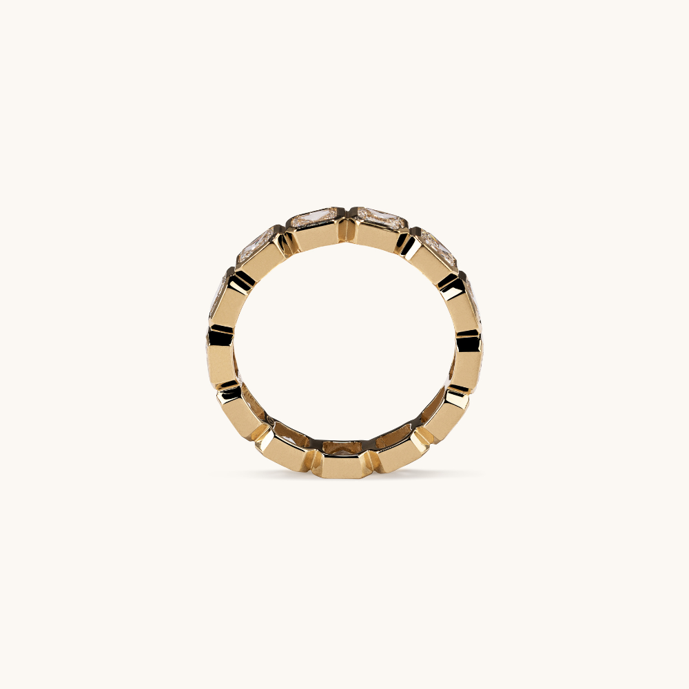 Radiant Lab Diamond East-West Bezel Eternity Band - Happy Jewelers Fine Jewelry Lifetime Warranty