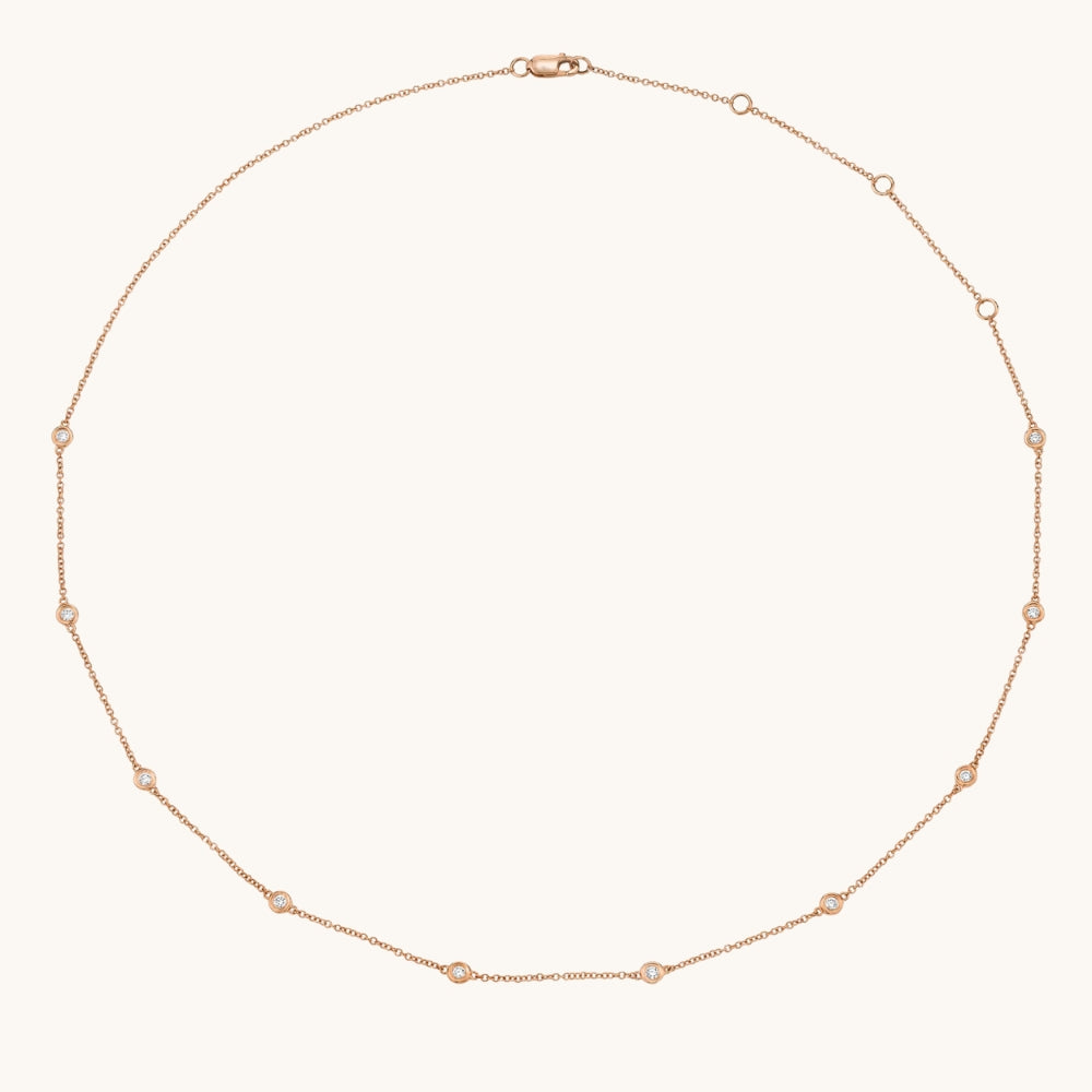 Diamond Bezel Necklace - Happy Jewelers Fine Jewelry Lifetime Warranty