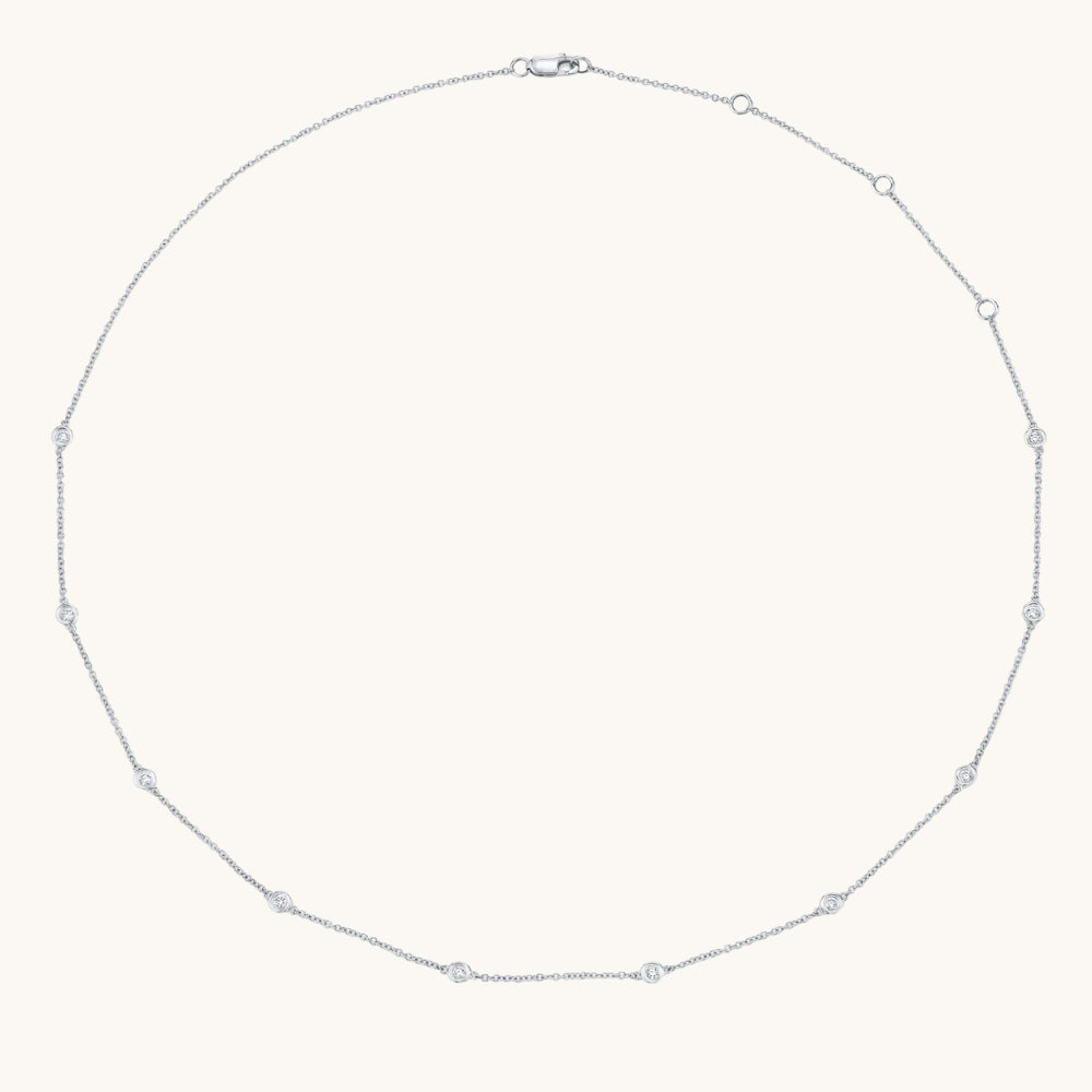 Diamond Bezel Necklace - Happy Jewelers Fine Jewelry Lifetime Warranty