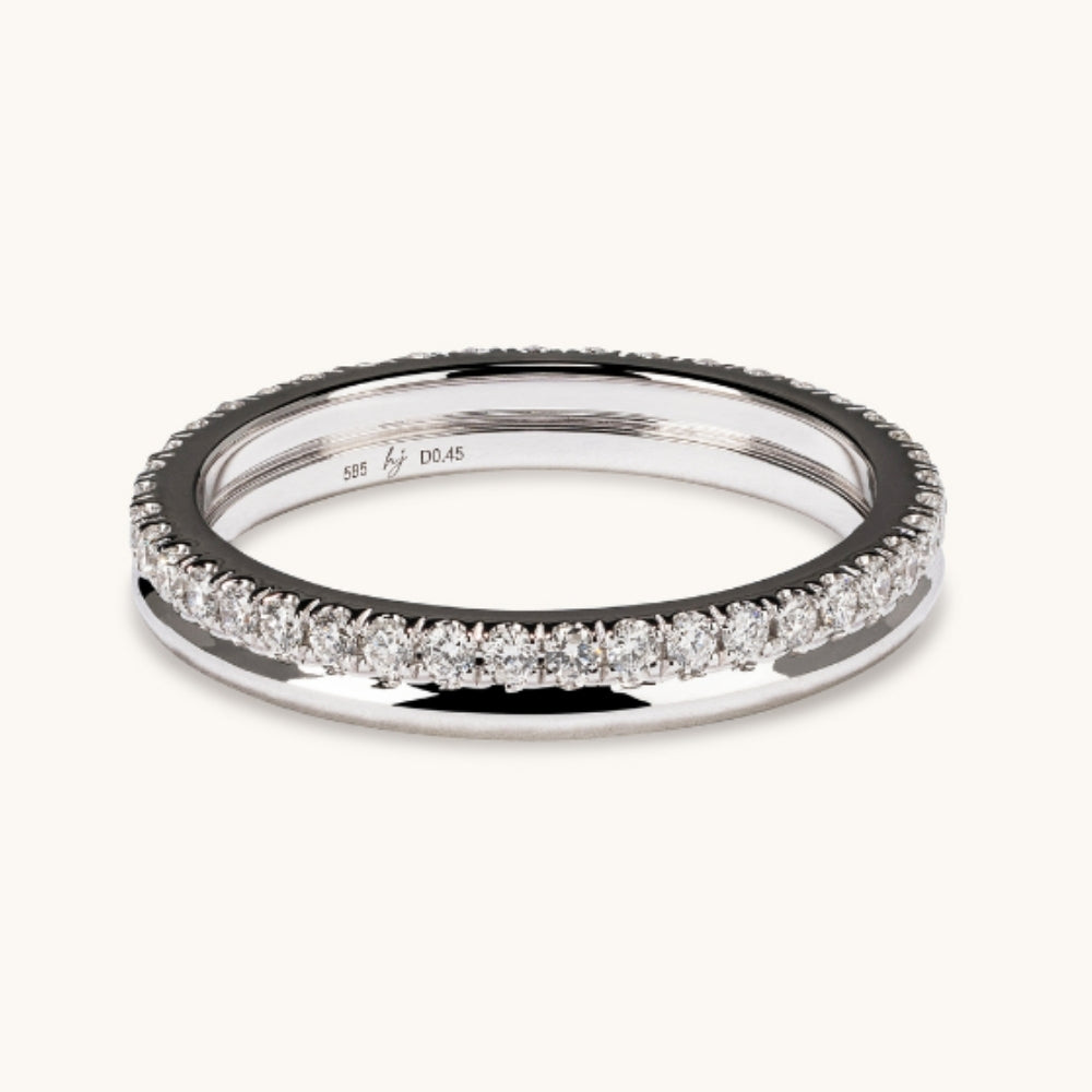 Diamond and Gold Double Eternity Band - Happy Jewelers Fine Jewelry Lifetime Warranty