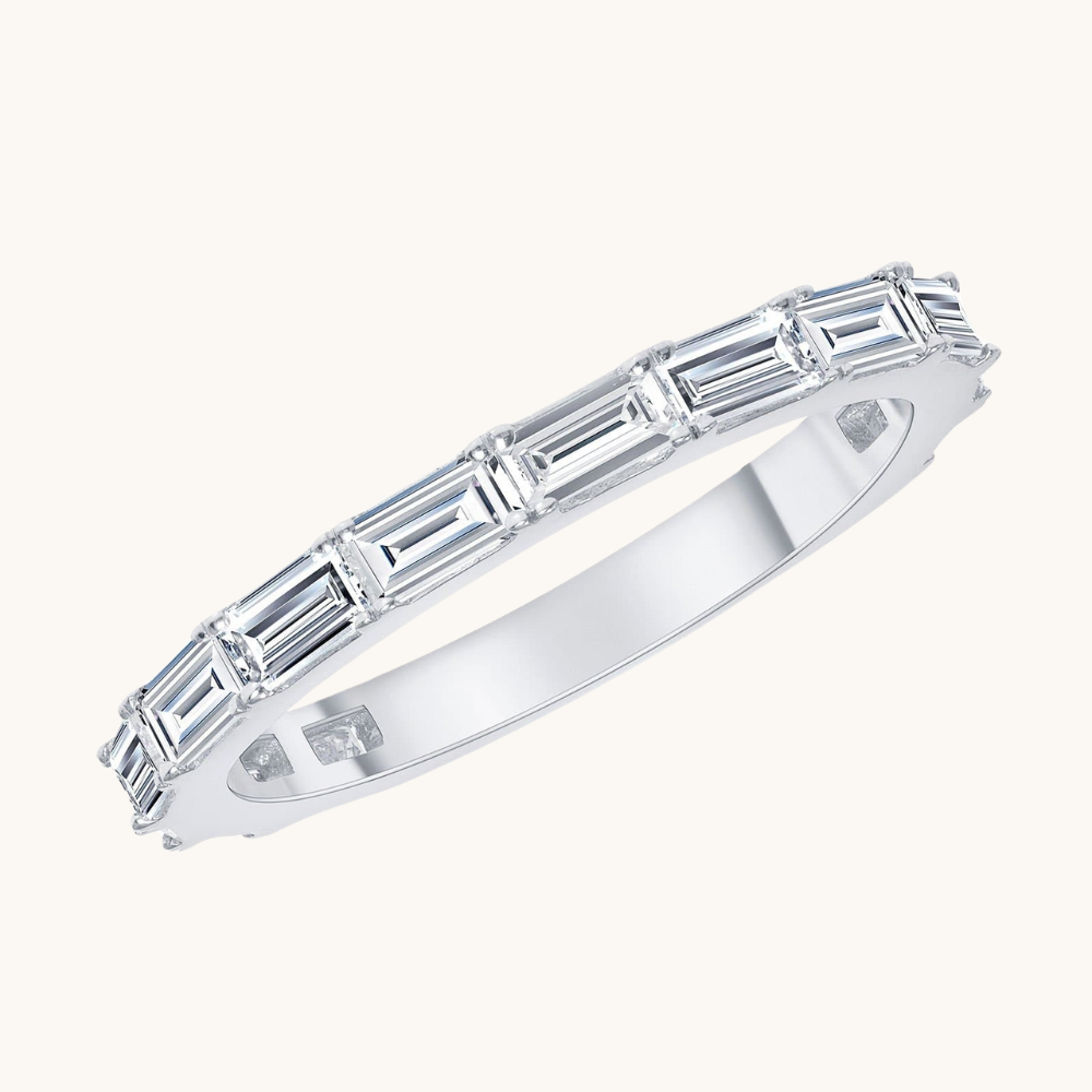 East West Diamond Baguette Band - Happy Jewelers Fine Jewelry Lifetime Warranty