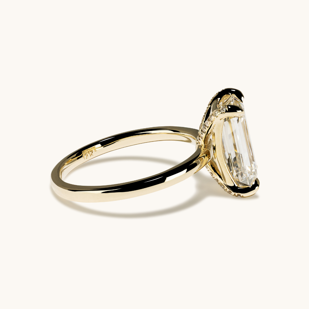 3.38 Emerald Lab Diamond Engagement Ring - Happy Jewelers Fine Jewelry Lifetime Warranty