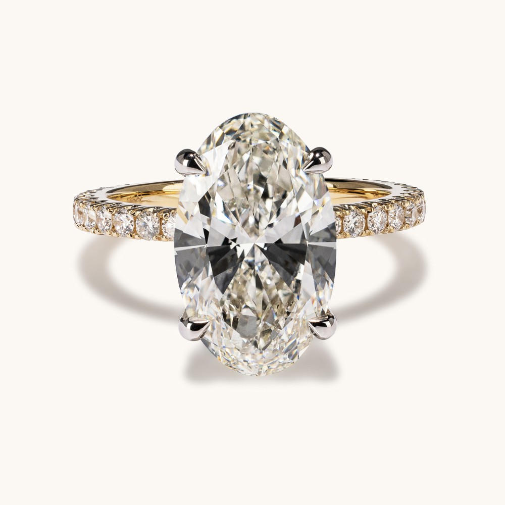 4.88 Oval Lab Diamond Engagement Ring - Happy Jewelers Fine Jewelry Lifetime Warranty