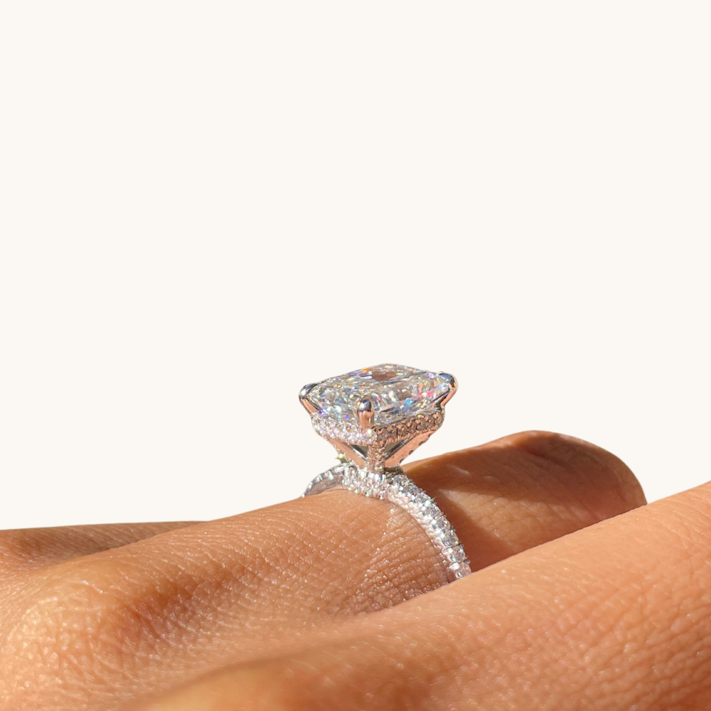 3.09 Radiant Lab Diamond Engagement Ring - Happy Jewelers Fine Jewelry Lifetime Warranty