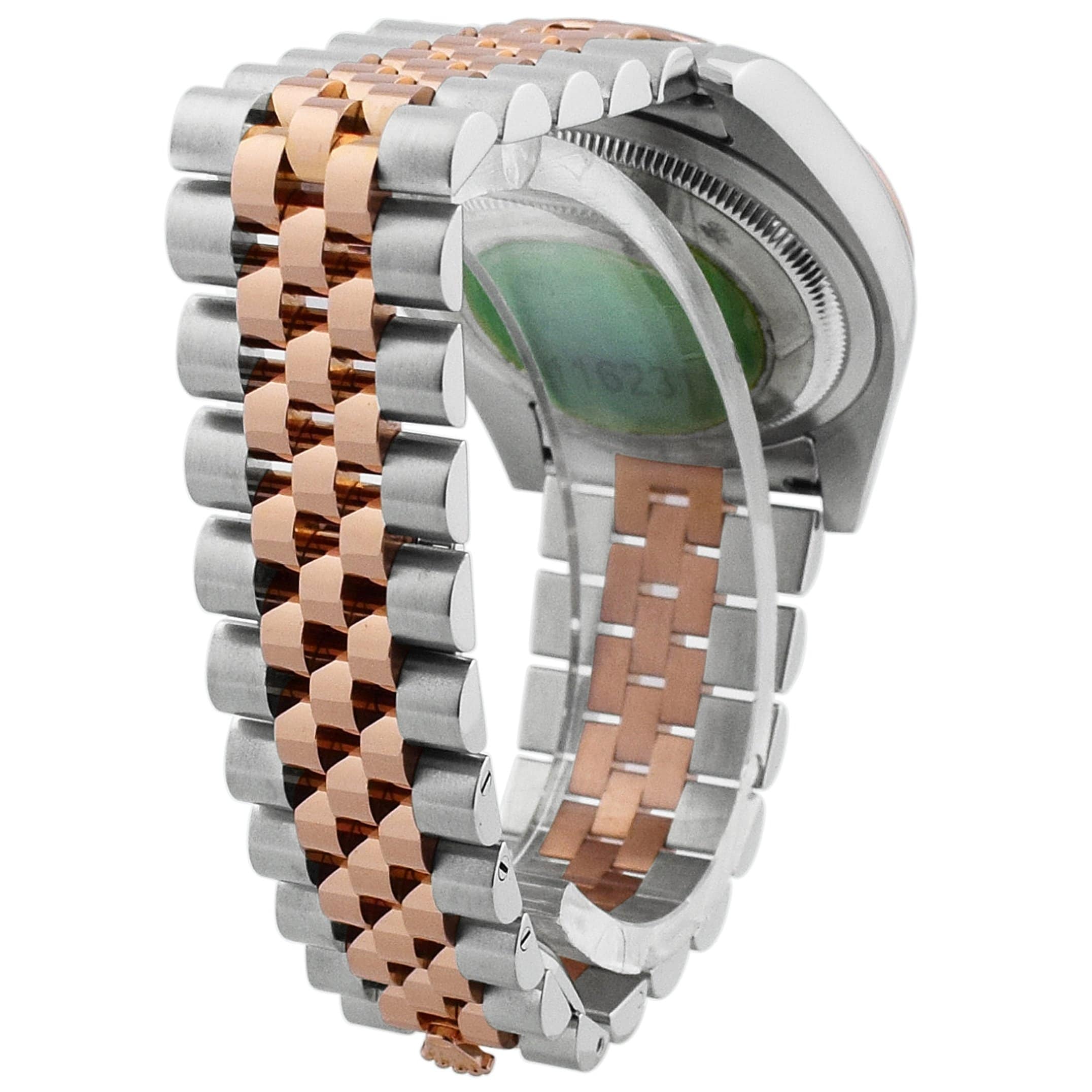 Rolex Datejust Two Tone Rose Gold & Steel 36mm Black Diamond Dial Watch Reference#: 116231 - Happy Jewelers Fine Jewelry Lifetime Warranty