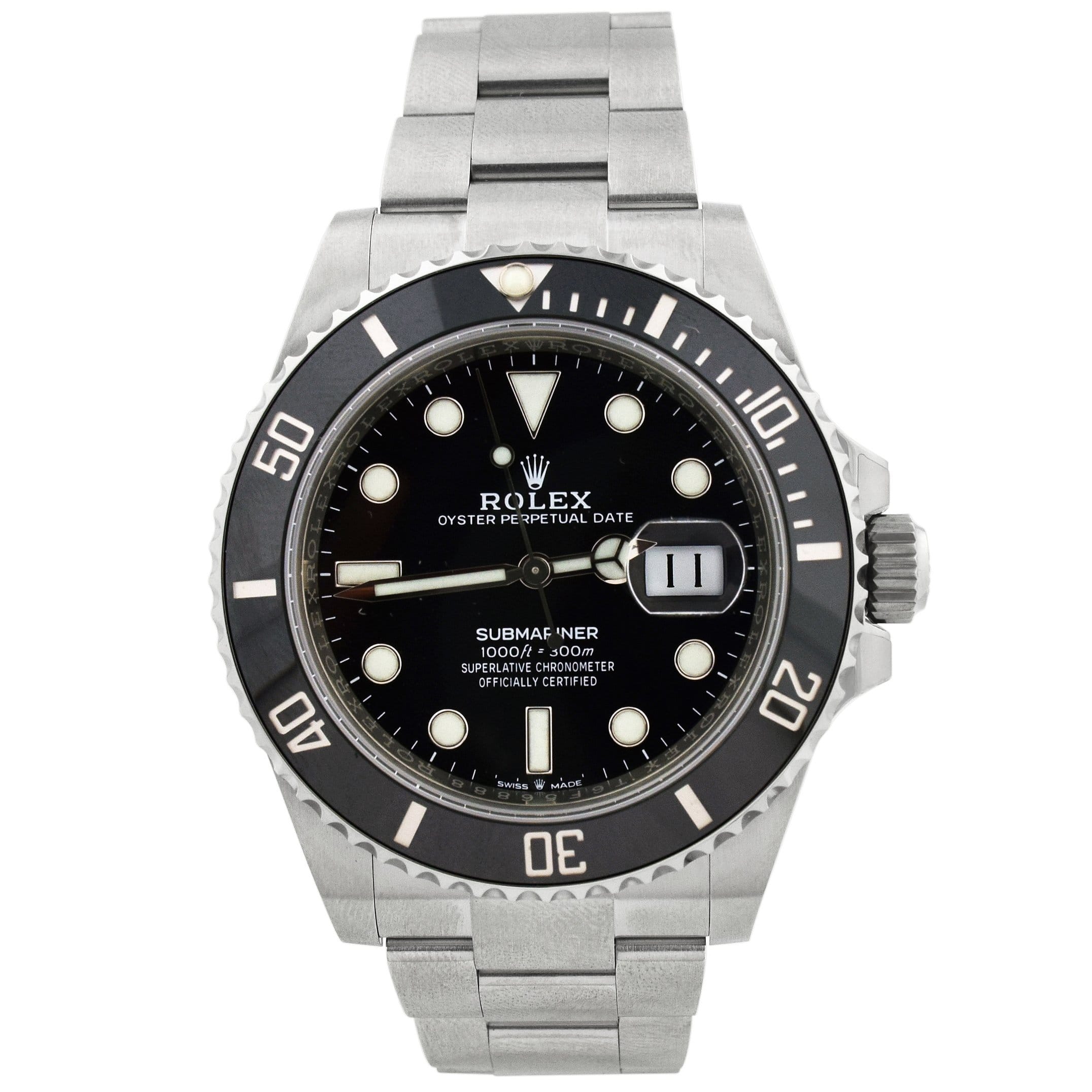 Rolex Submariner Date Stainless Steel 41mm Black Dot Dial Watch Reference#: 126610LN - Happy Jewelers Fine Jewelry Lifetime Warranty