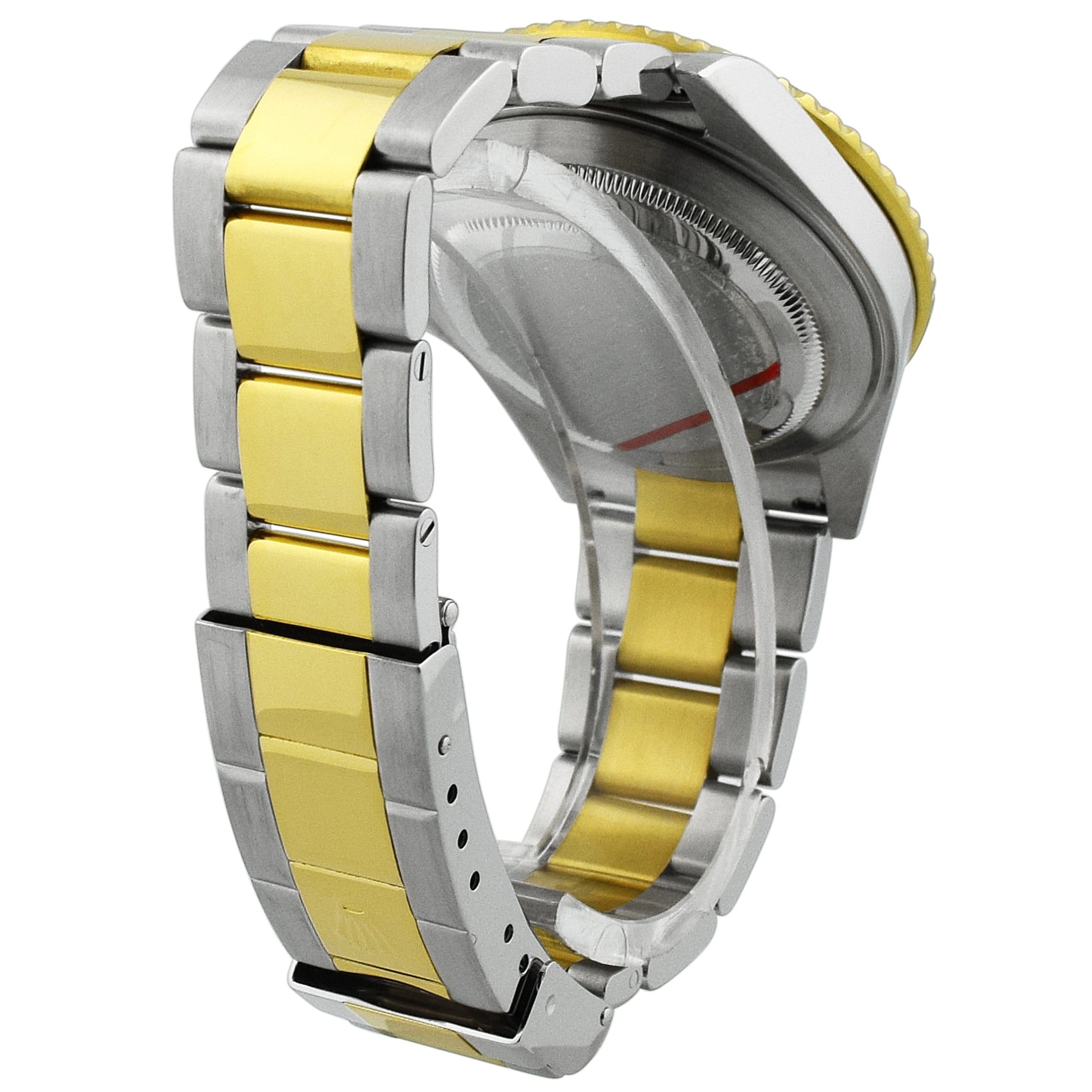 Rolex Submariner Two-Tone Stainless Steel & Yellow Gold 40mm Blue Dot Dial Watch Reference #: 16613 - Happy Jewelers Fine Jewelry Lifetime Warranty