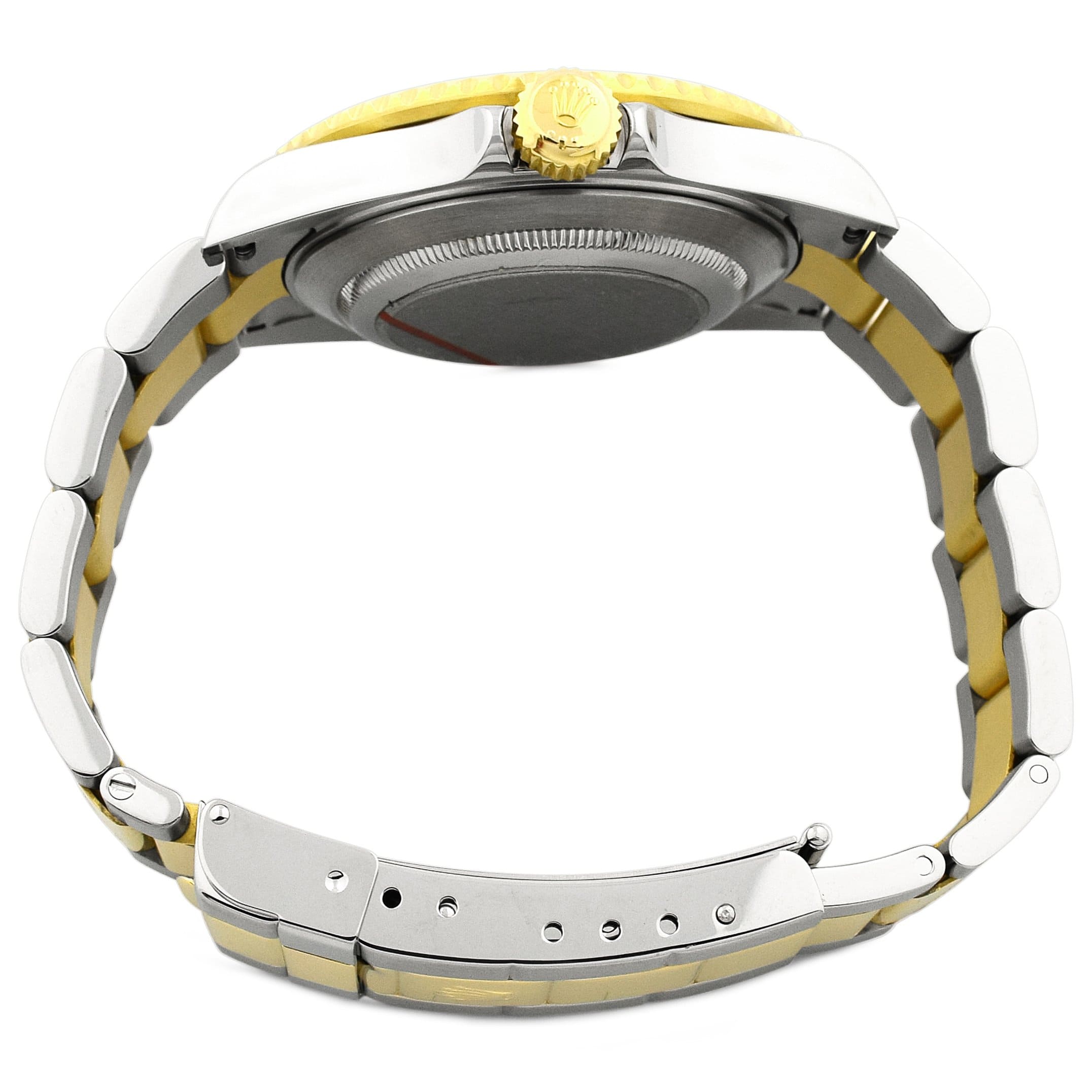 Rolex Submariner Two-Tone Stainless Steel & Yellow Gold 40mm Blue Dot Dial Watch Reference #: 16613 - Happy Jewelers Fine Jewelry Lifetime Warranty