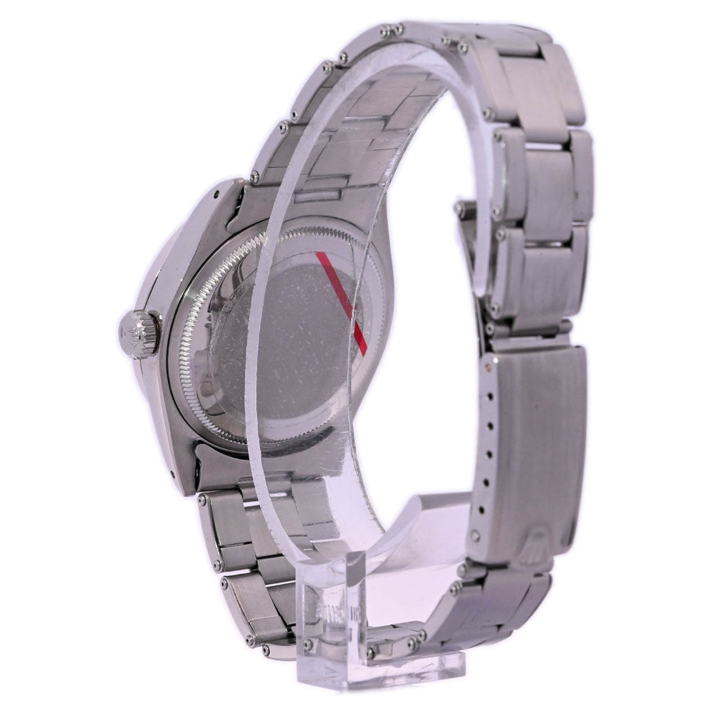 Rolex Oyster Perpetual Stainless Steel 34mm MOP Diamond Dial Watch Reference# 15000 - Happy Jewelers Fine Jewelry Lifetime Warranty