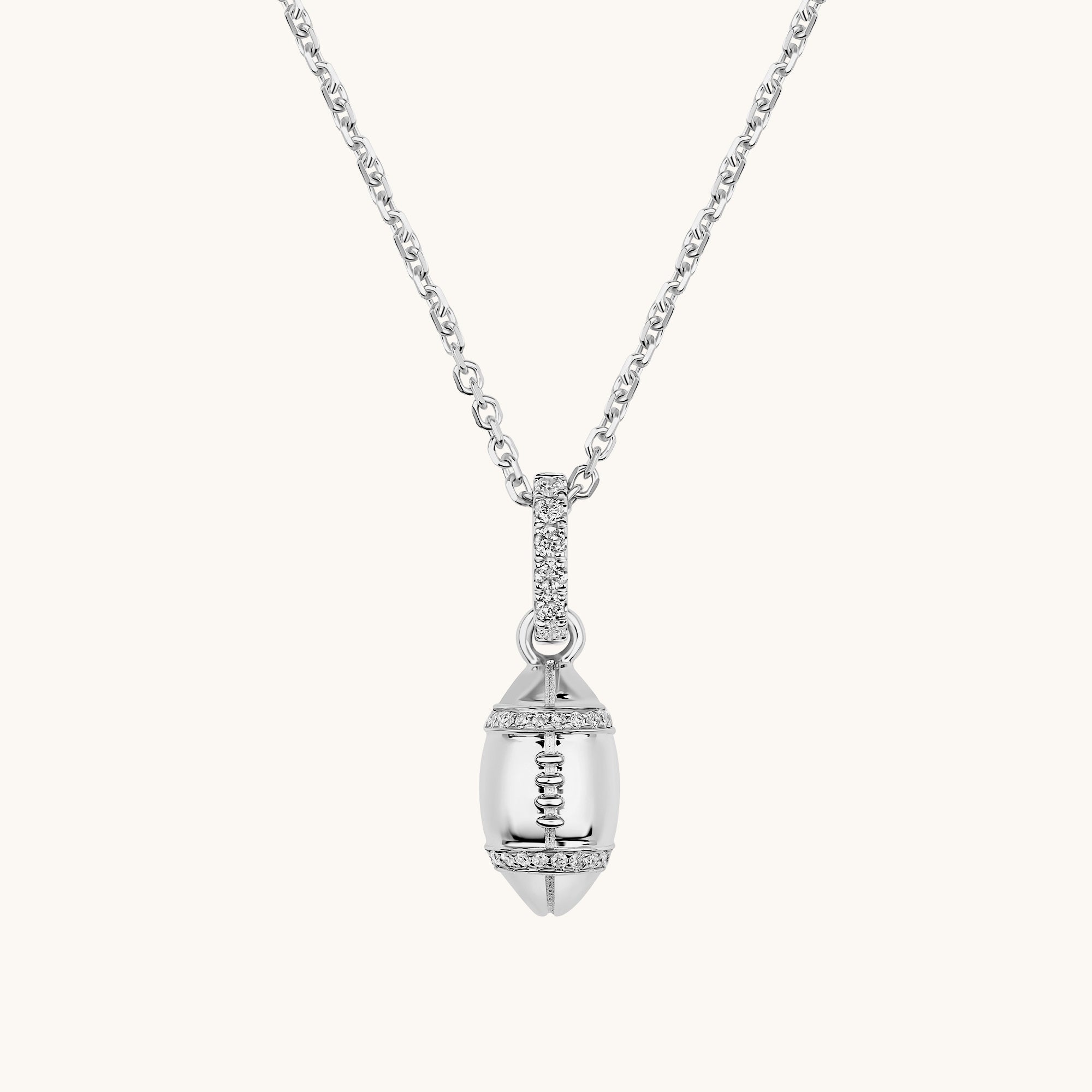 Diamond Football Pendant - Happy Jewelers Fine Jewelry Lifetime Warranty