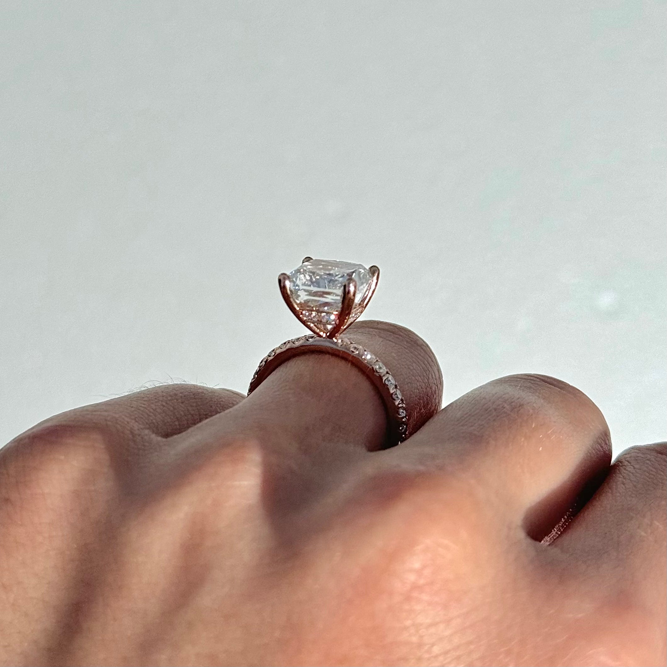 5.02 Carat Lab Cushion Engagement Ring with Hidden Halo | Engagement Ring Wednesday - Happy Jewelers Fine Jewelry Lifetime Warranty