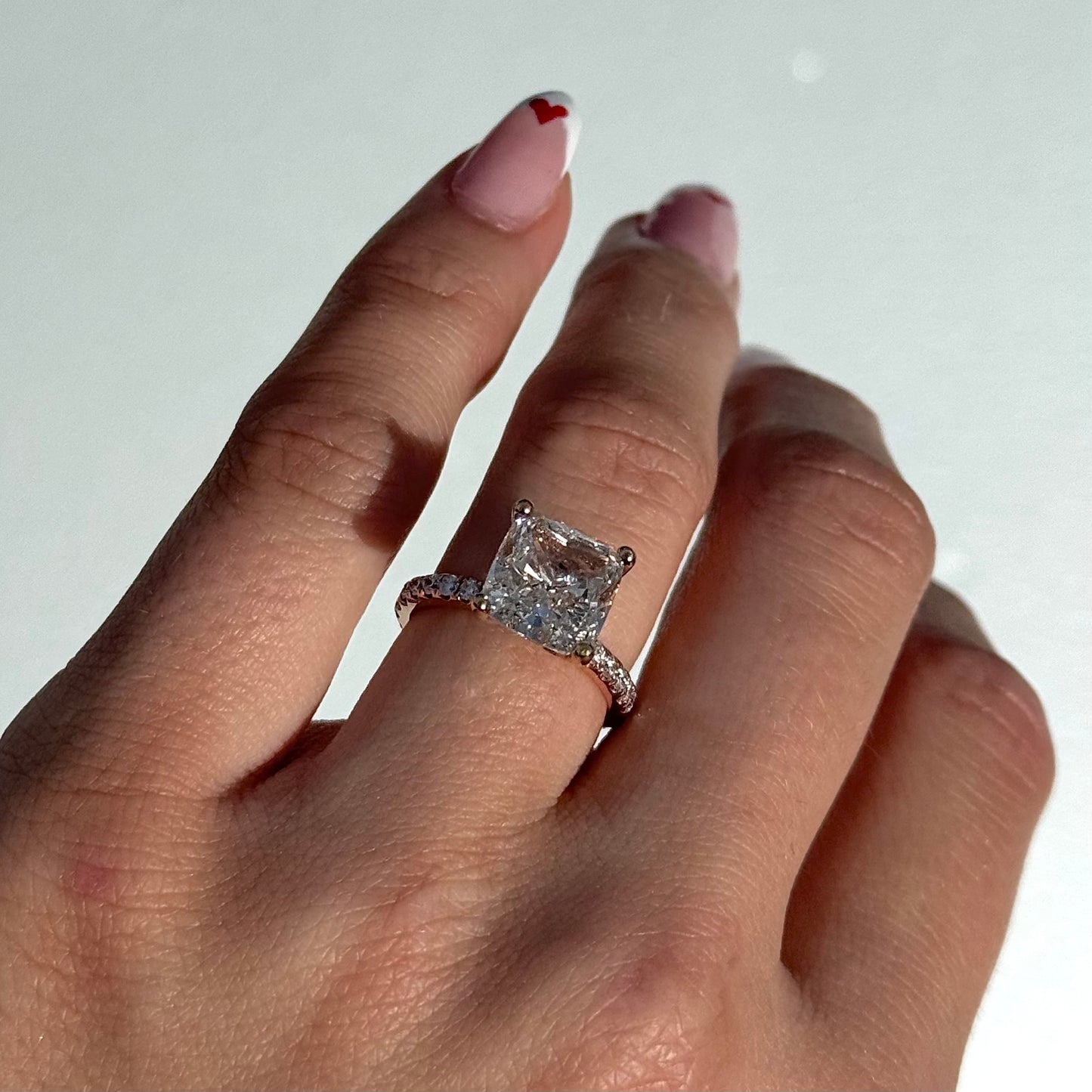 5.02 Carat Lab Cushion Engagement Ring with Hidden Halo | Engagement Ring Wednesday - Happy Jewelers Fine Jewelry Lifetime Warranty