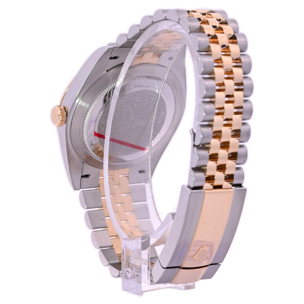 Rolex Datejust Two-Tone Stainless Steel & Yellow Gold 41mm Champagne Stick Dial Watch Reference #: 126333 - Happy Jewelers Fine Jewelry Lifetime Warranty