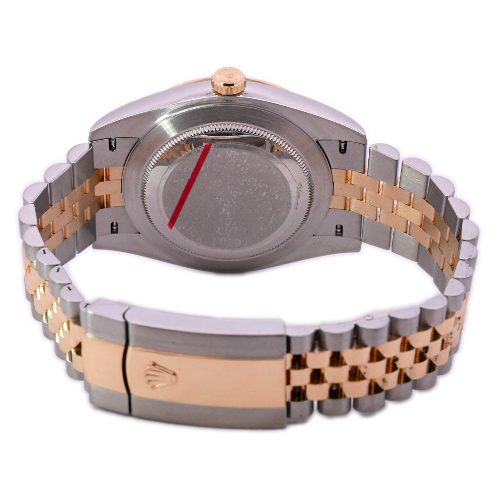 Rolex Datejust Two-Tone Stainless Steel & Yellow Gold 41mm Champagne Stick Dial Watch Reference #: 126333 - Happy Jewelers Fine Jewelry Lifetime Warranty