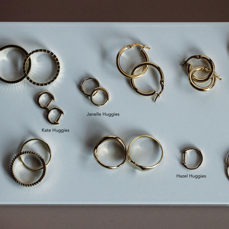 The Janelle Huggie Earrings - Happy Jewelers Fine Jewelry Lifetime Warranty