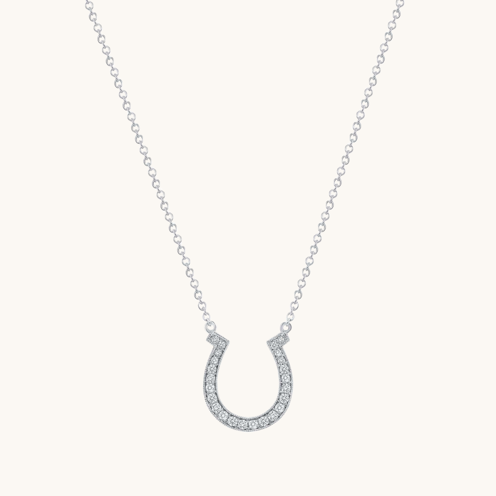 Horseshoe Diamond Necklace - Happy Jewelers Fine Jewelry Lifetime Warranty
