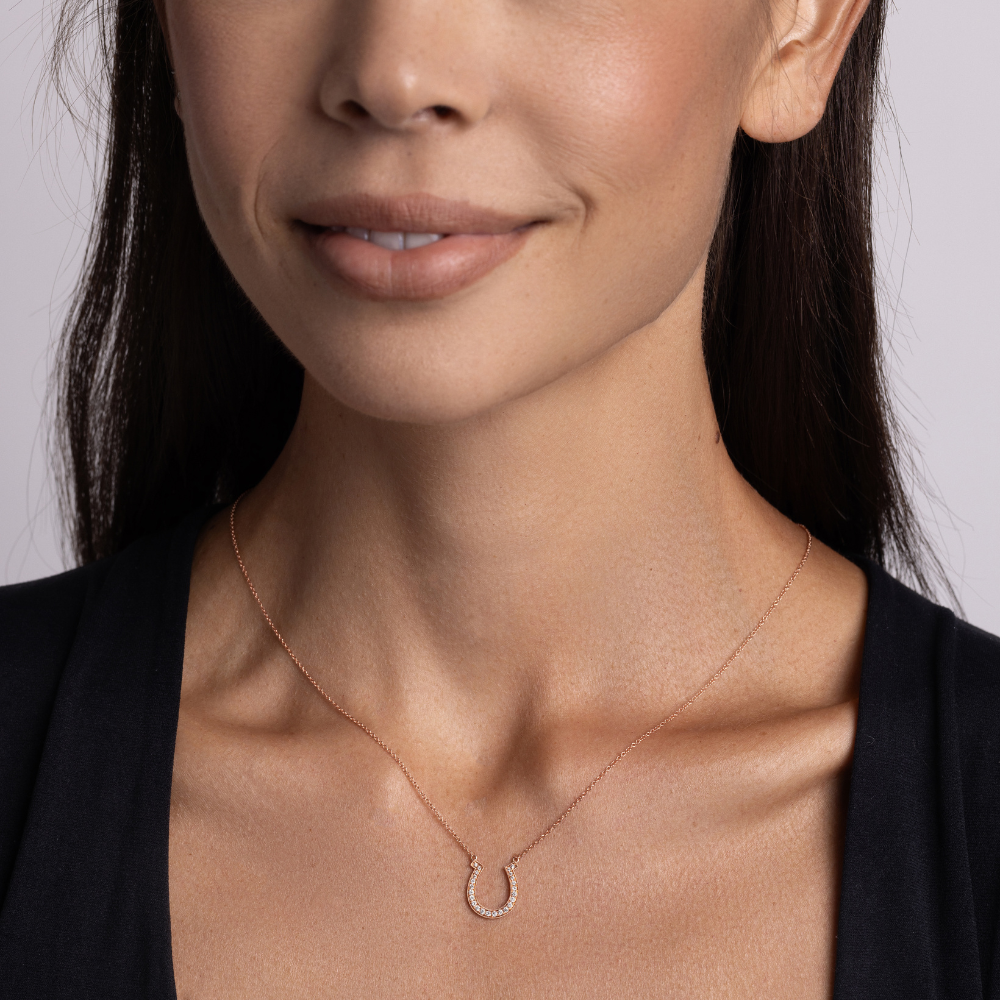 Horseshoe Diamond Necklace - Happy Jewelers Fine Jewelry Lifetime Warranty