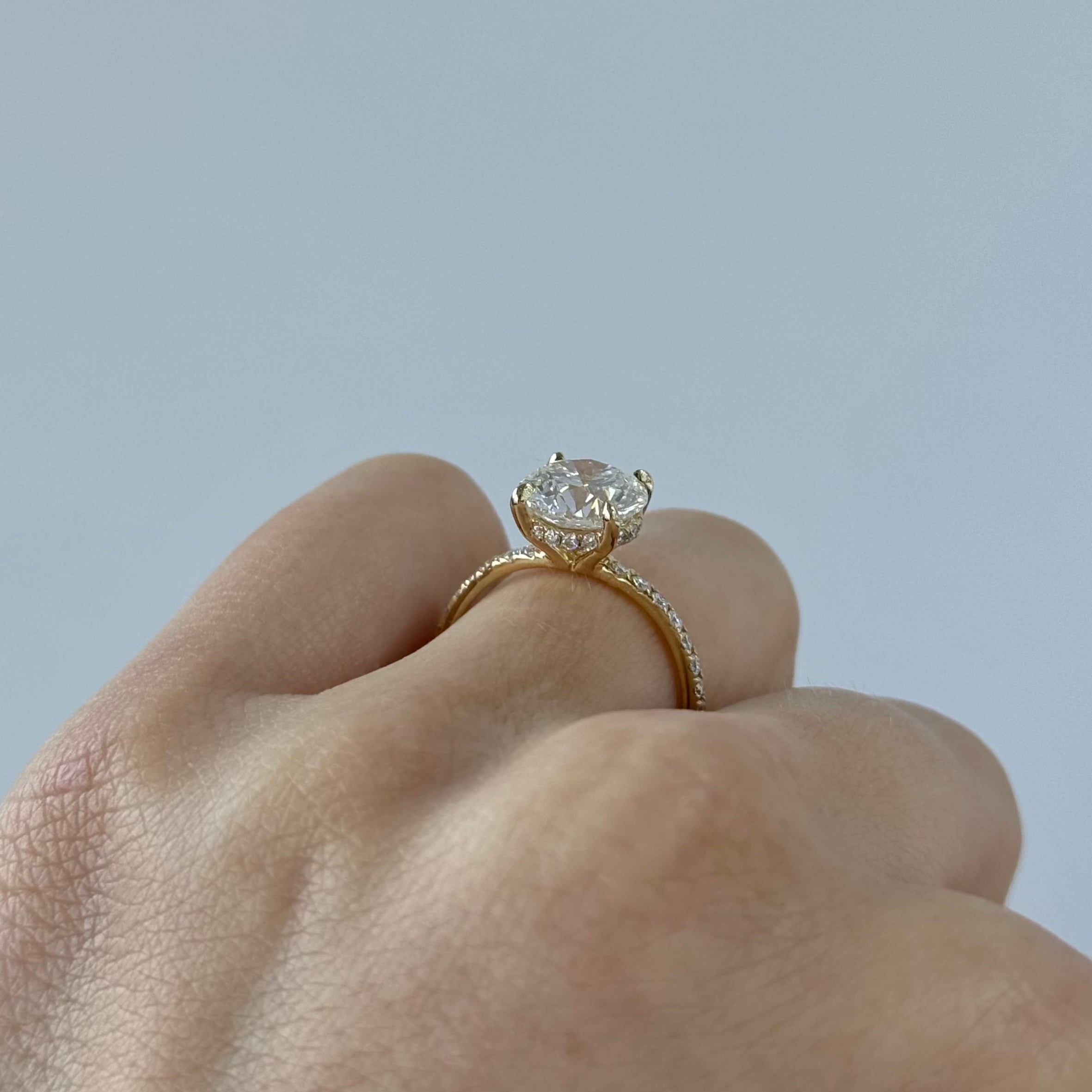 2.54 Carat Lab Round Engagement Ring with Signature Setting | Engagement Ring Wednesday - Happy Jewelers Fine Jewelry Lifetime Warranty