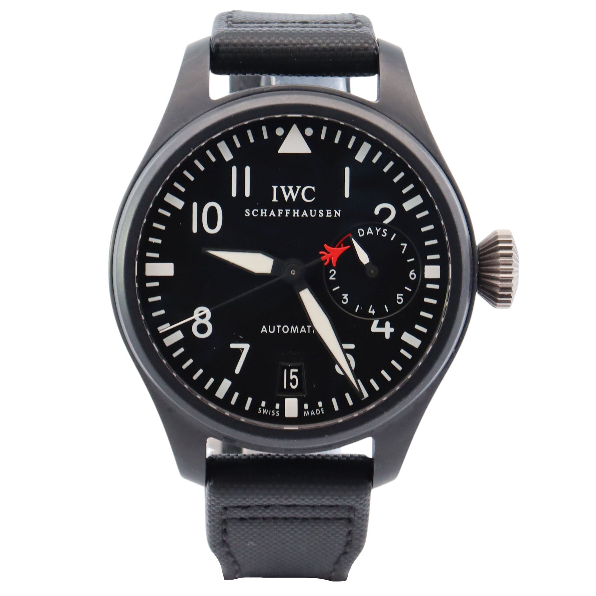 IWC Big Pilot 48mm Black Dial Watch Ref# IW501901 - Happy Jewelers Fine Jewelry Lifetime Warranty