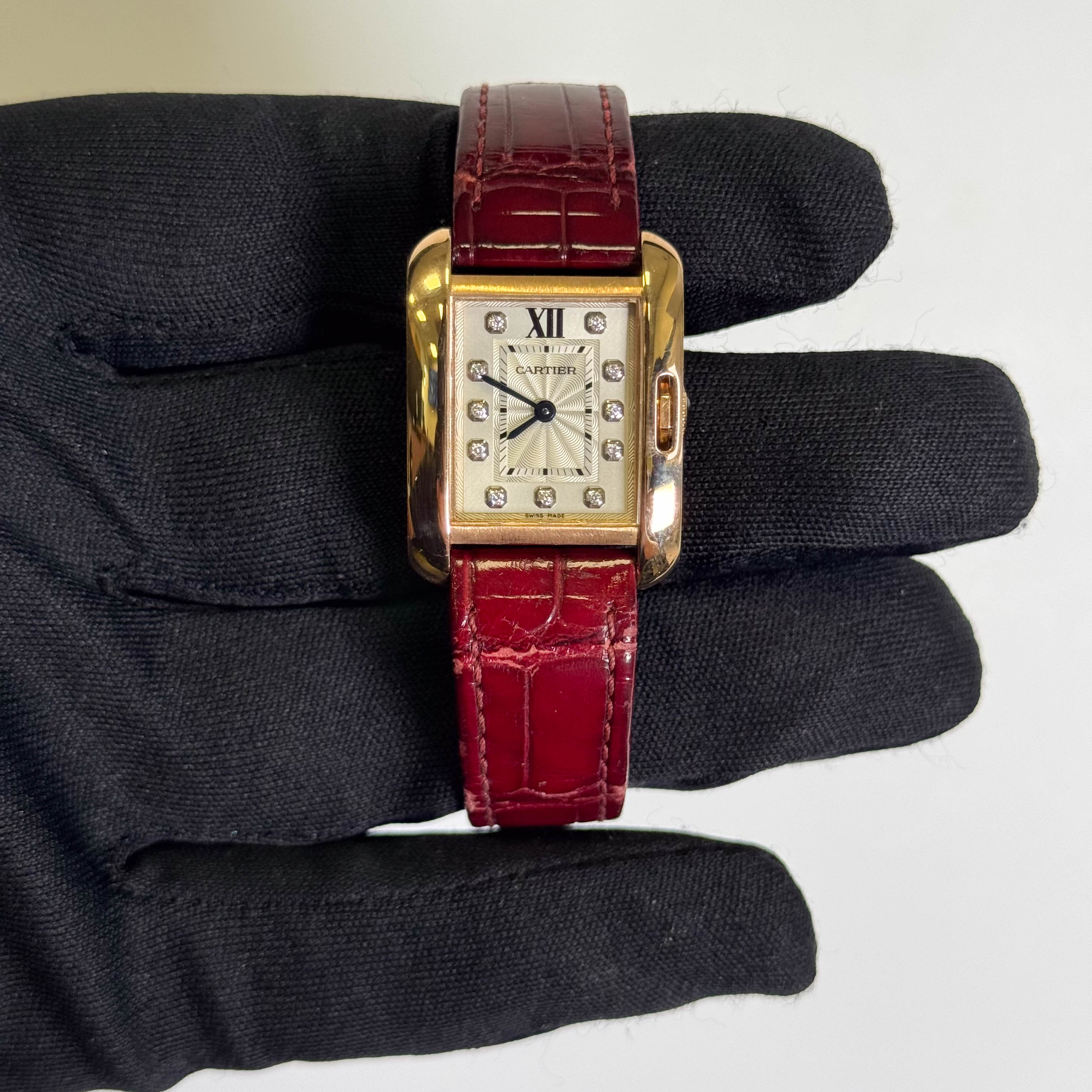 Cartier Tank 30mm Silver Dial Watch Ref# WJTA0007
