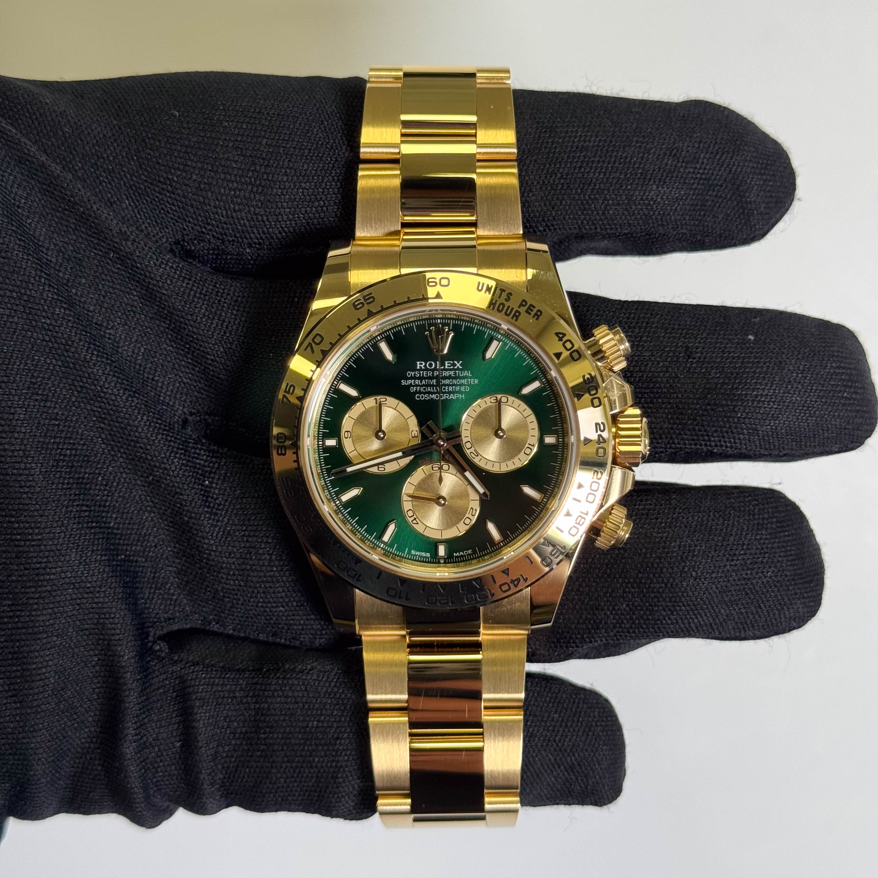 Rolex Daytona 40mm Green Dial Watch Ref# 126508 - Happy Jewelers Fine Jewelry Lifetime Warranty