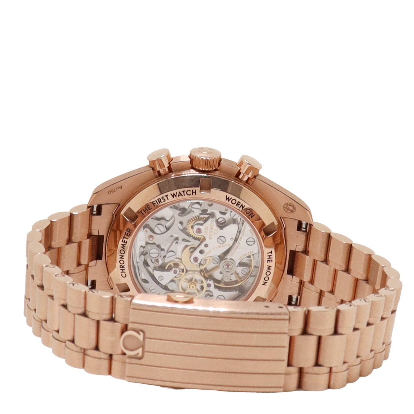 Omega Speedmaster Rose Gold 42mm Black Chronograph Dial Watch Reference# 310.60.42.50.01.001 - Happy Jewelers Fine Jewelry Lifetime Warranty