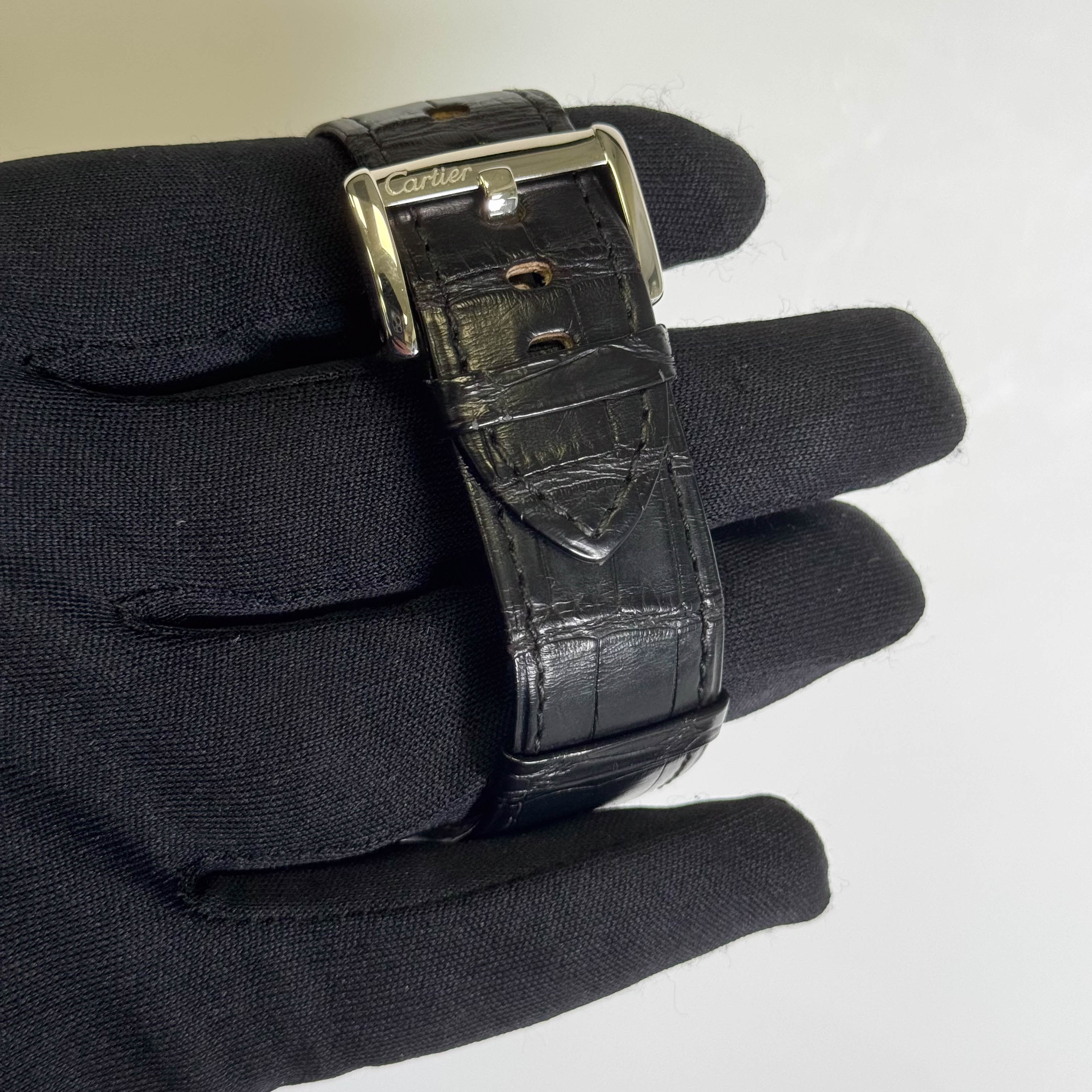 Cartier Tank Divan 38mm Ivory Dial Watch Ref# WA301356