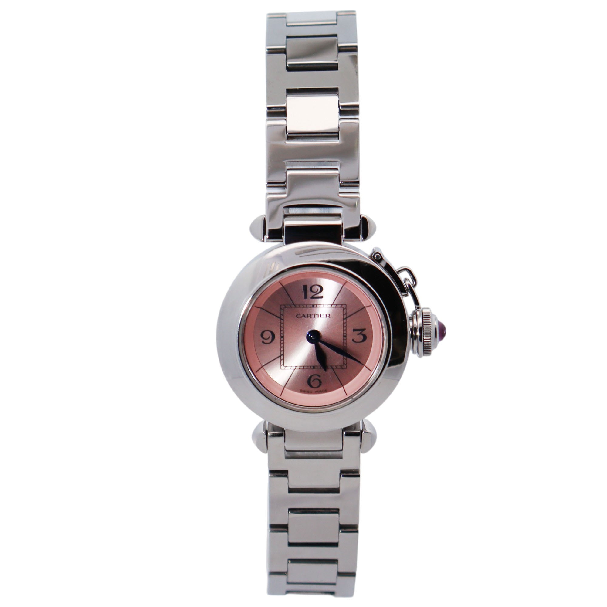 Cartier Pasha 27mm Pink Dial Watch Ref# W3140008 - Happy Jewelers Fine Jewelry Lifetime Warranty