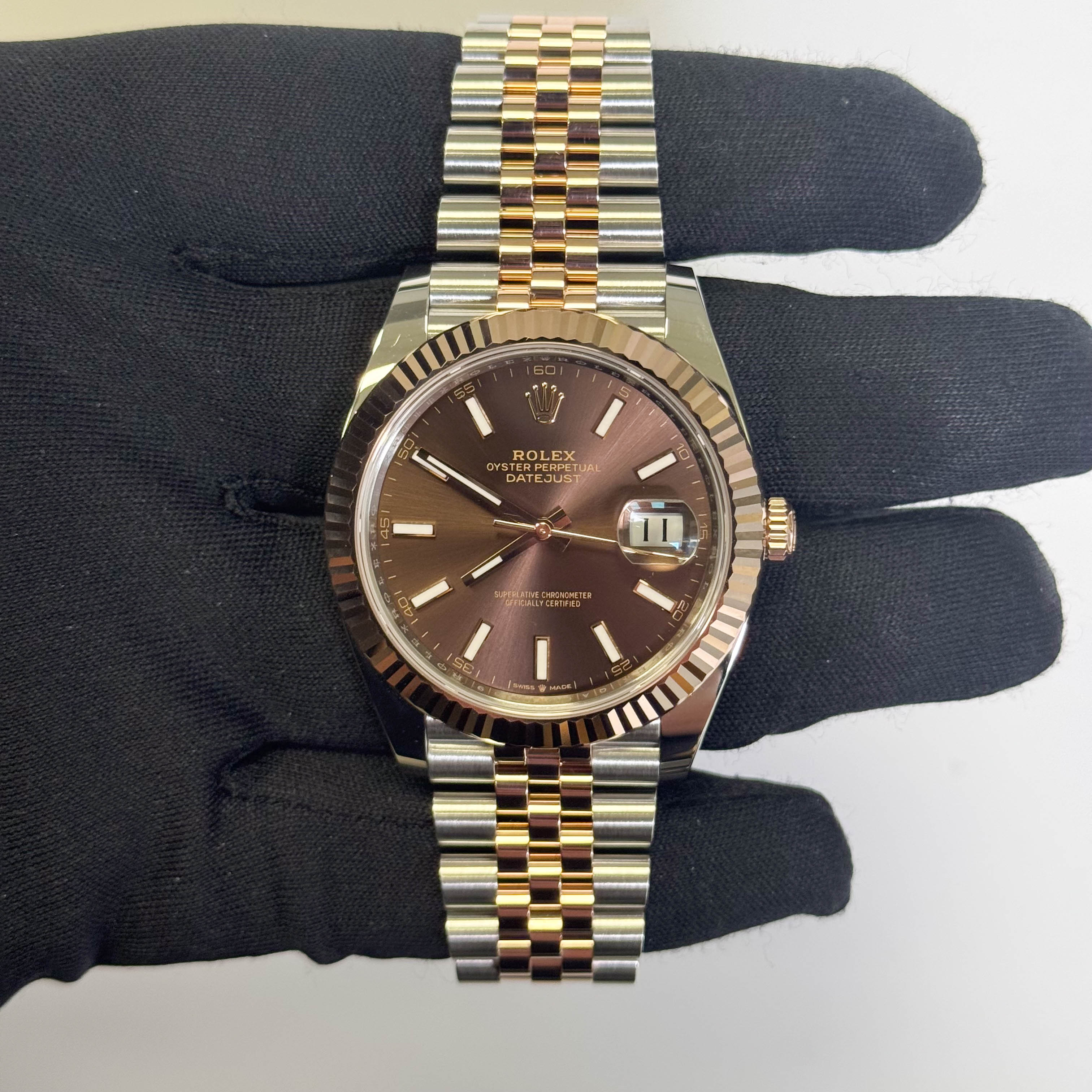 Rolex Datejust 41mm Chocolate Dial Watch Ref# 126331 - Happy Jewelers Fine Jewelry Lifetime Warranty