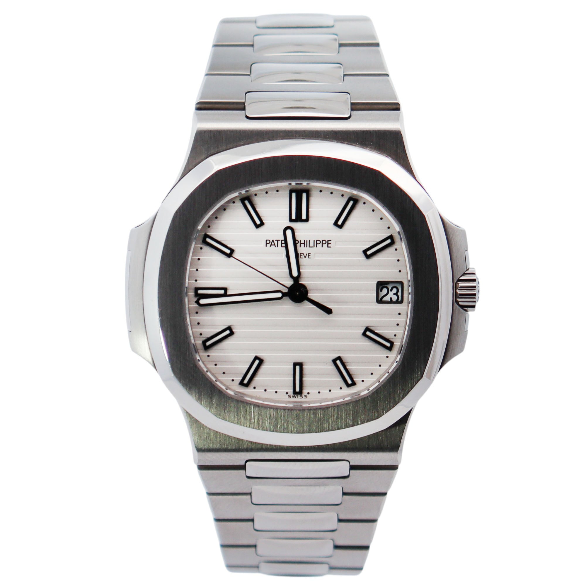 Patek Philippe Nautilus 40mm White Dial Watch Ref# 5711/1A-011 - Happy Jewelers Fine Jewelry Lifetime Warranty