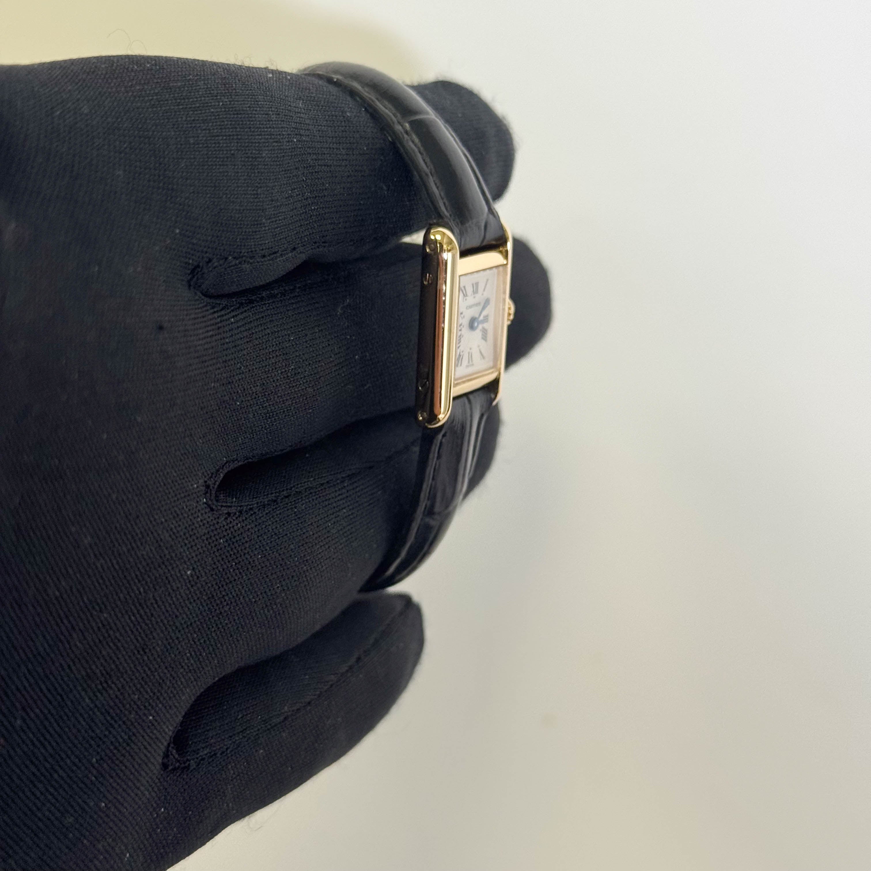 Cartier Tank 15mm White Dial Watch Ref# Tank Quartz - Happy Jewelers Fine Jewelry Lifetime Warranty