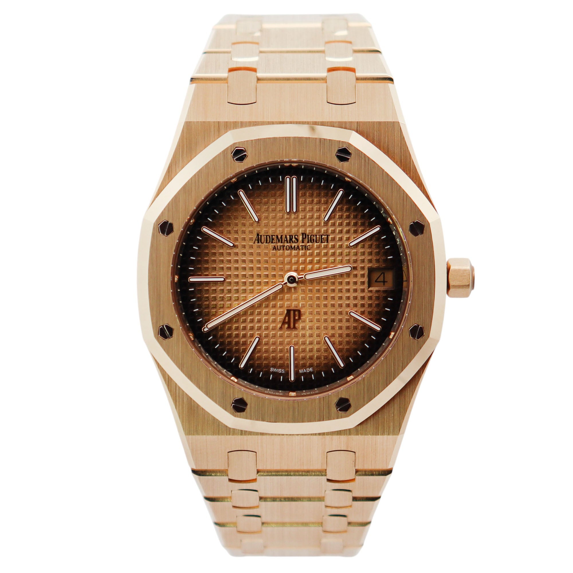 Audemars Piguet Royal Oak 39mm Yellow Dial Watch Ref# 16202BA.OO.1240BA.01 - Happy Jewelers Fine Jewelry Lifetime Warranty