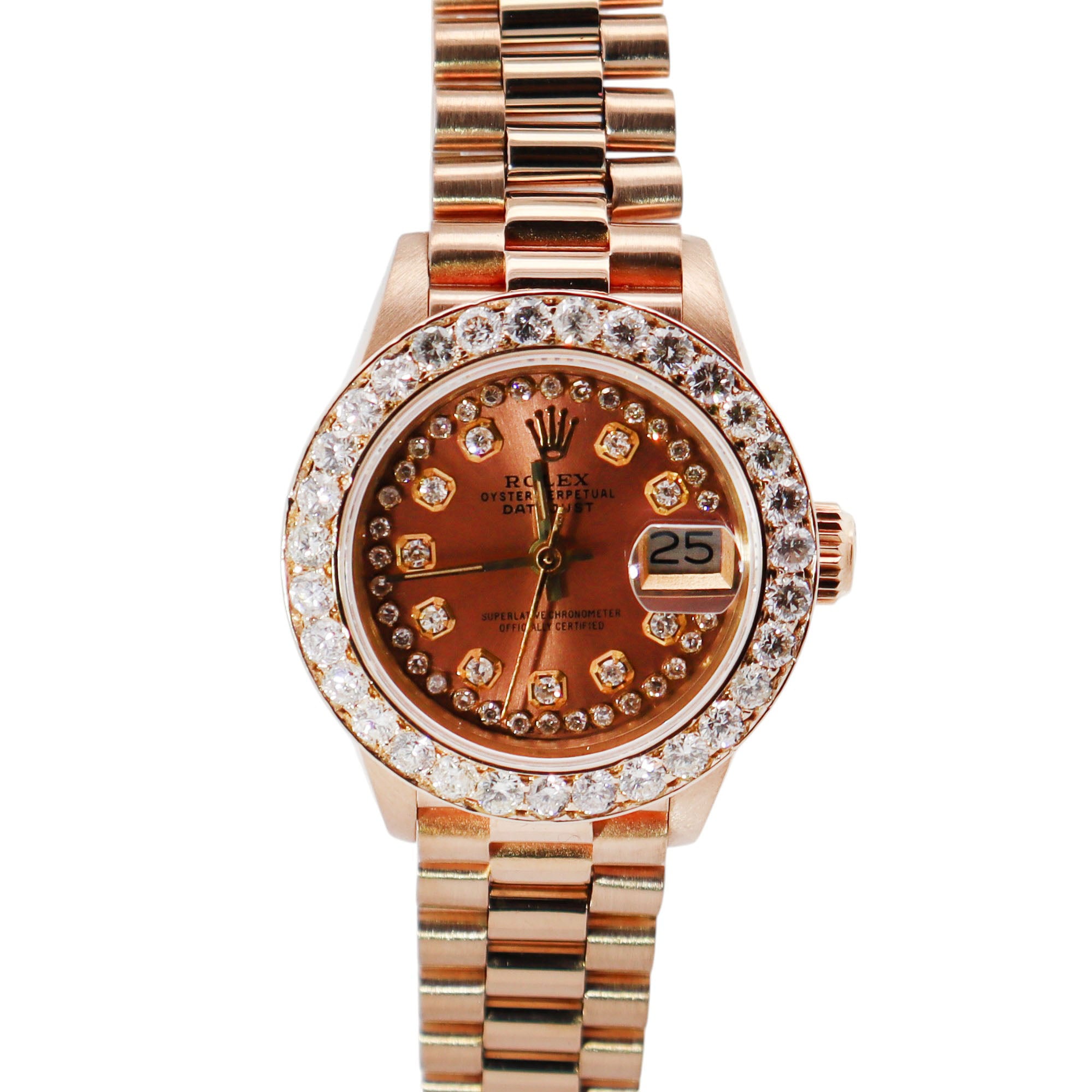 Rolex Datejust 26mm Salmon Dial Watch Ref# 6917 - Happy Jewelers Fine Jewelry Lifetime Warranty