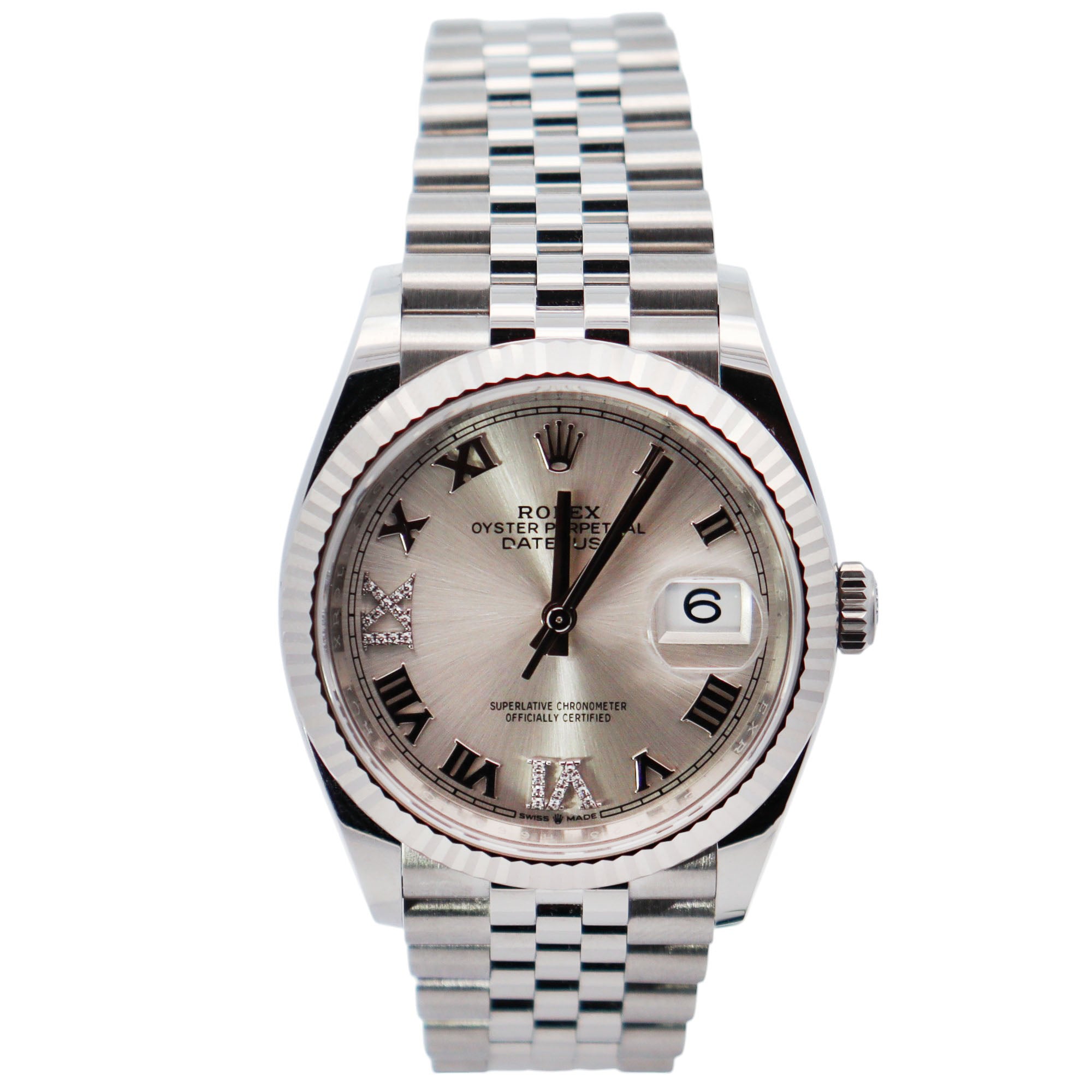 Rolex Datejust 36mm Silver Dial Watch Ref# 126234 - Happy Jewelers Fine Jewelry Lifetime Warranty