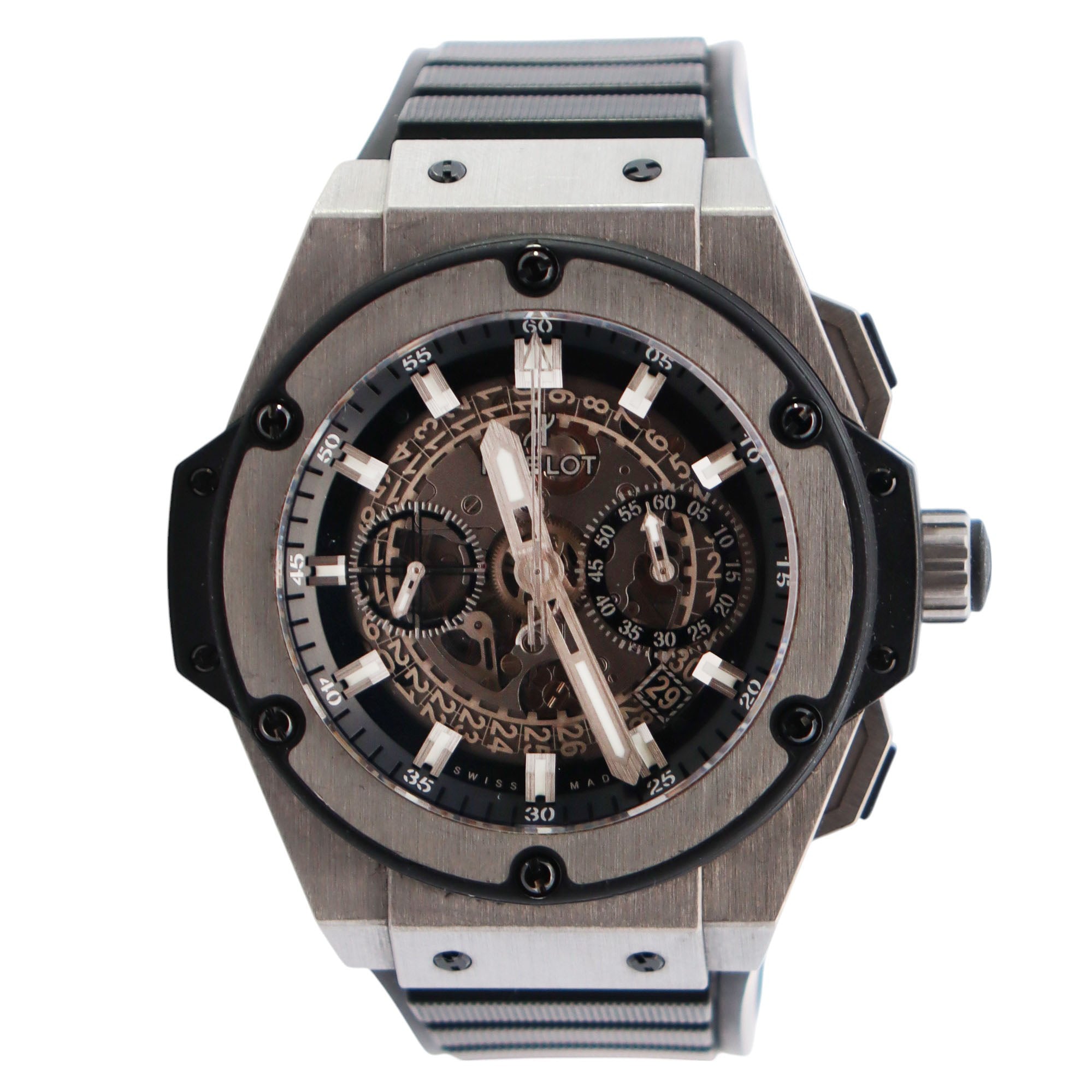 Hublot Big Bang 48mm Black Dial Watch Ref# 701.NX.0170.RX - Happy Jewelers Fine Jewelry Lifetime Warranty
