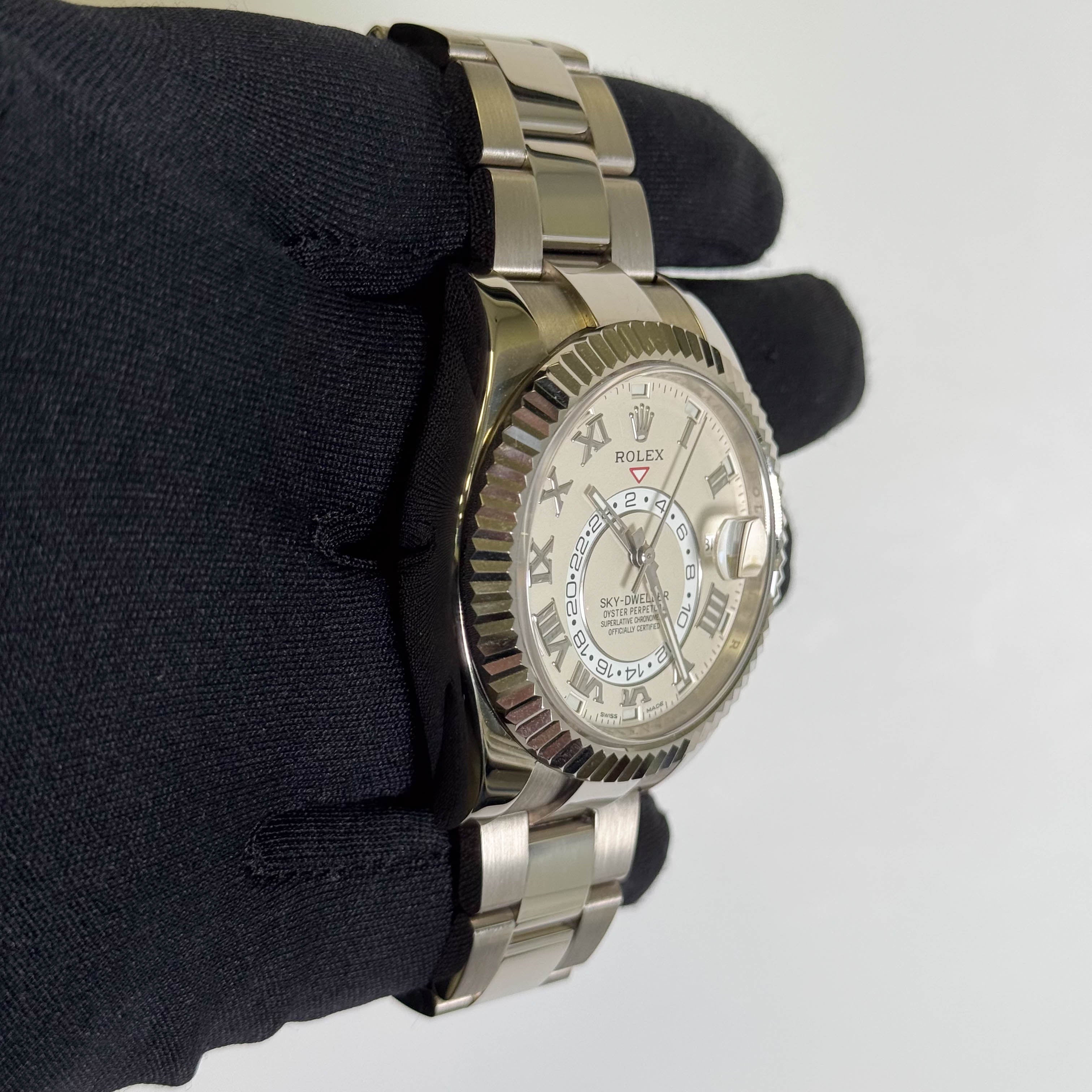 Rolex Sky-Dweller 42mm Ivory Dial Watch Ref# 326939