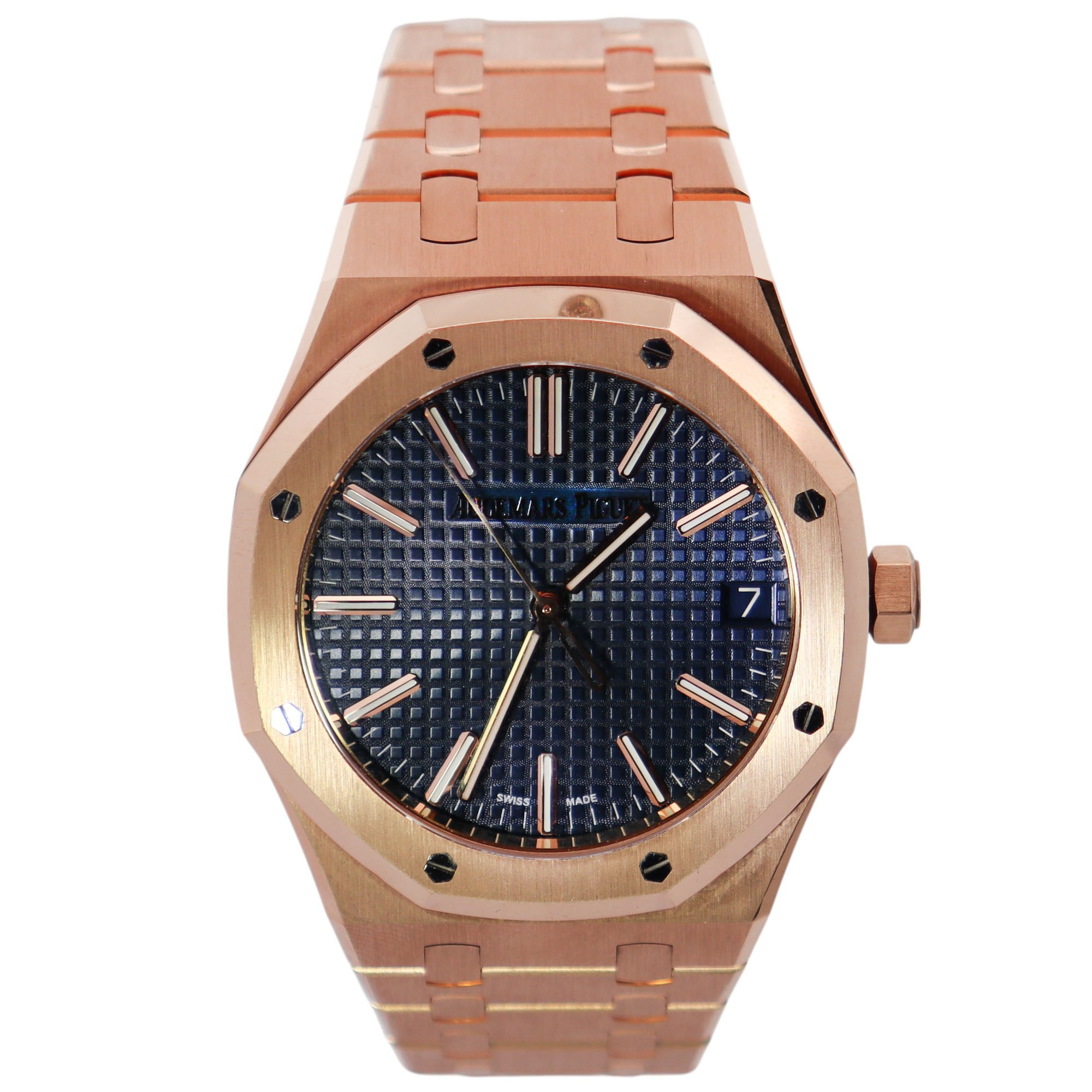 Audemars Piguet Royal Oak 41mm Blue Dial Watch Ref# 15510OR.OO.1320OR.03 - Happy Jewelers Fine Jewelry Lifetime Warranty